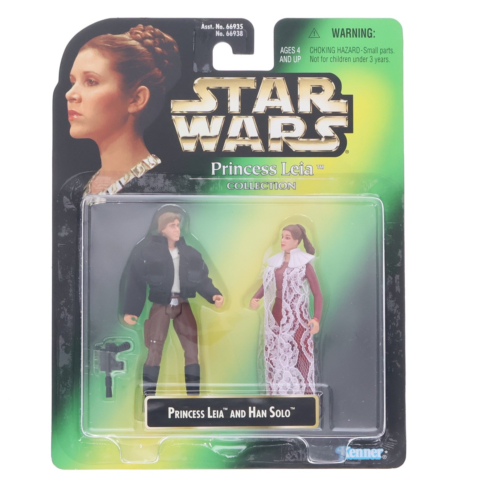 【中古即納】[FIG] スター・ウォーズ プリンセス・レイアコレクション プリンセス・レイア&ハン・ソロ STAR WARS 完成品 可動フィギュア(66938) ハズブロージャパン(19971231)