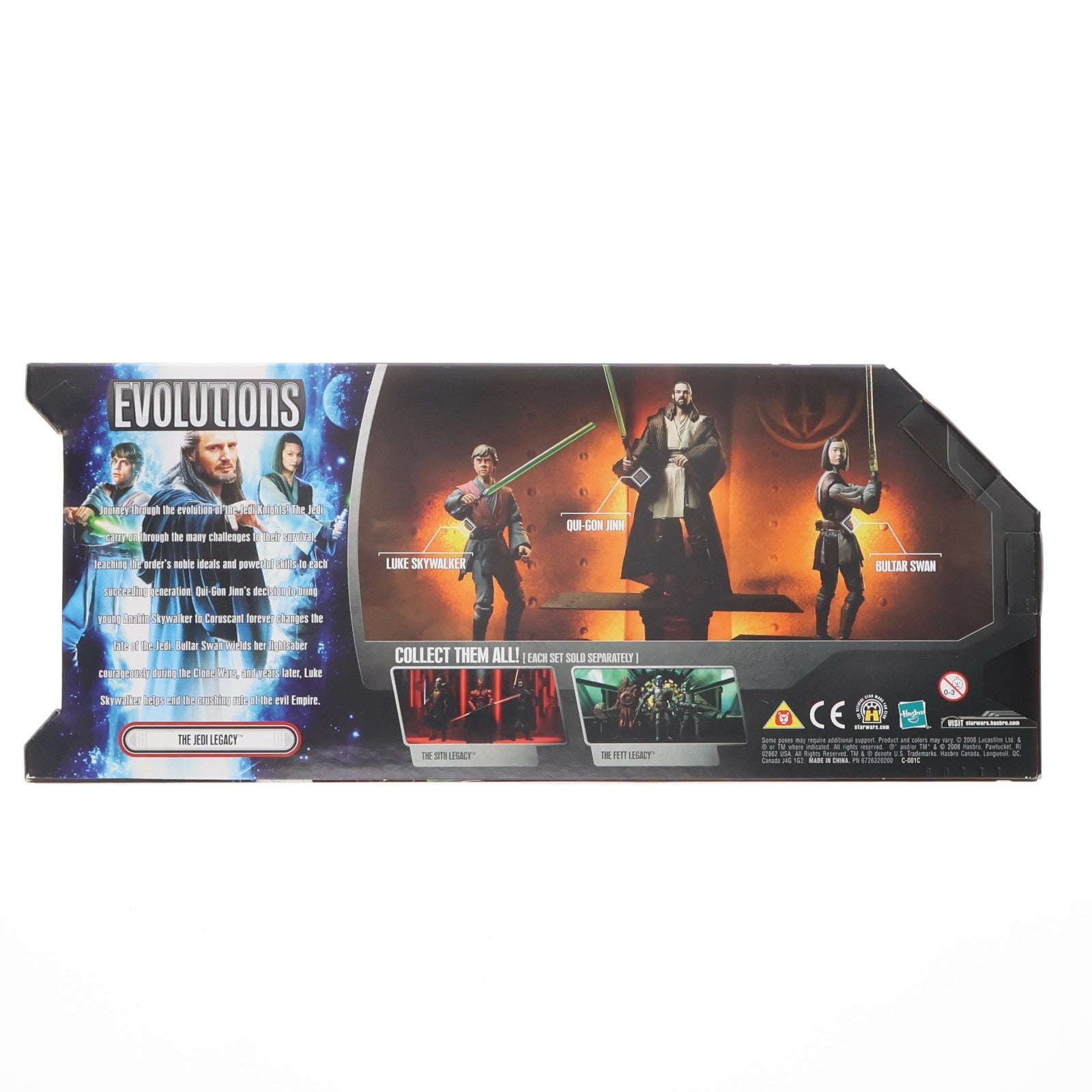 【中古即納】[FIG] スター・ウォーズ エボルーションパック ジェダイ レガシー(3体セット) STAR WARS 完成品 可動フィギュア(87562) ハズブロ/トミーダイレクト(20090131)