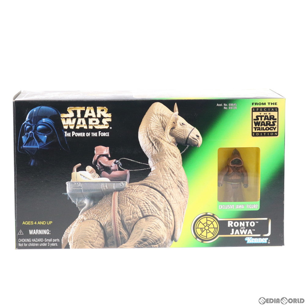 【中古即納】[FIG] スター・ウォーズ クリーチャーフィギュア ロント with ジャワ スターウォーズ パワー・オブ・ザ・フォース STAR WARS 完成品 可動フィギュア(69645/69728) Kenner(ケナー)(19981231)