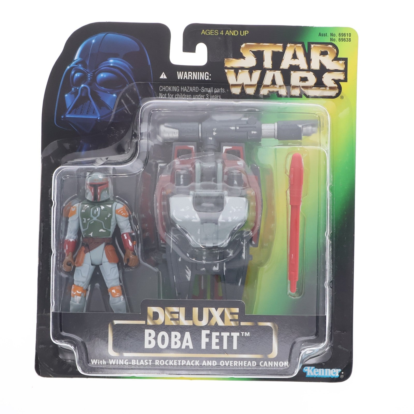 【中古即納】[FIG] スター・ウォーズ デラックスフィギュア ボバ・フェット With ウィングブラスト ロケットパック STAR WARS 完成品 可動フィギュア(69638) ハズブロ(19991231)