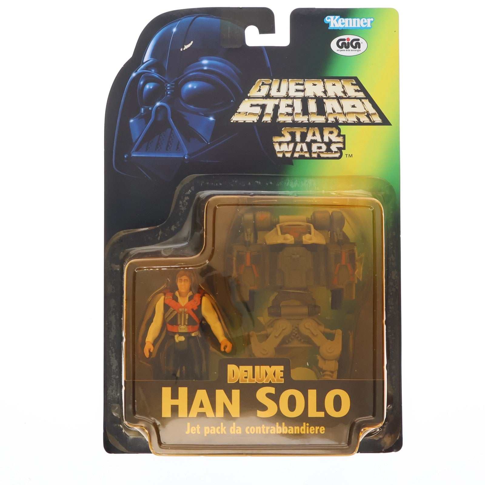 【中古即納】[FIG] スターウォーズ デラックスフィギュア ハン・ソロ with ジェットパック STAR WARS 完成品 可動フィギュア Kenner(ケナー)(19961231)