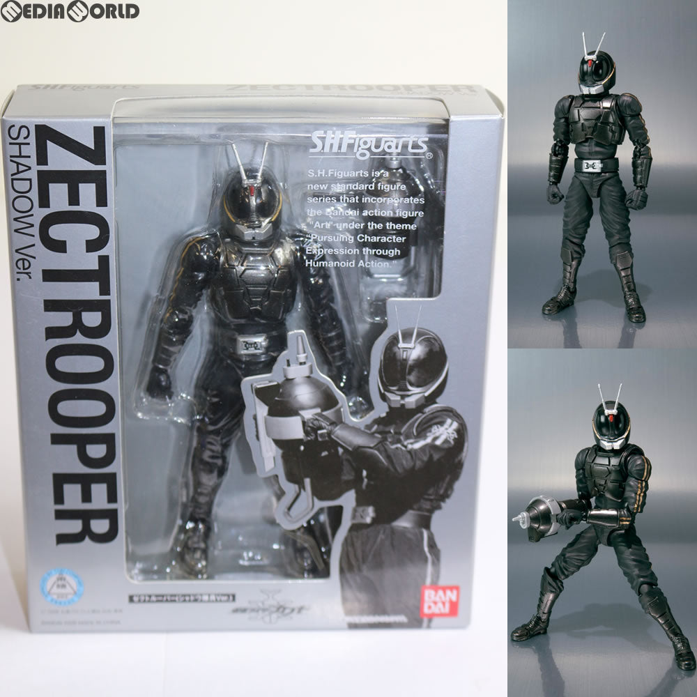 【中古即納】[FIG] S.H.Figuarts(フィギュアーツ) ゼクトルーパー(シャドウ隊員ver.) 仮面ライダーカブト 完成品 可動フィギュア バンダイ(20100626)