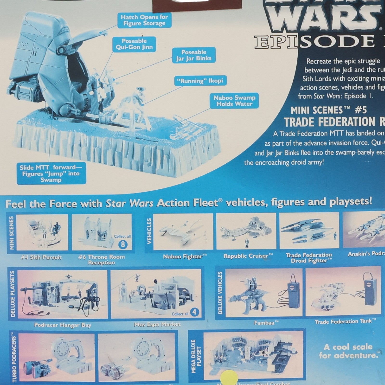 【中古即納】[TOY] アクションフリート ミニシーン No.5 TRADE FEDERATION RAID STAR WARS エピソード1/ファントム・メナス 完成トイ(海外流通版) galoob(ガルーブ)(19991231)