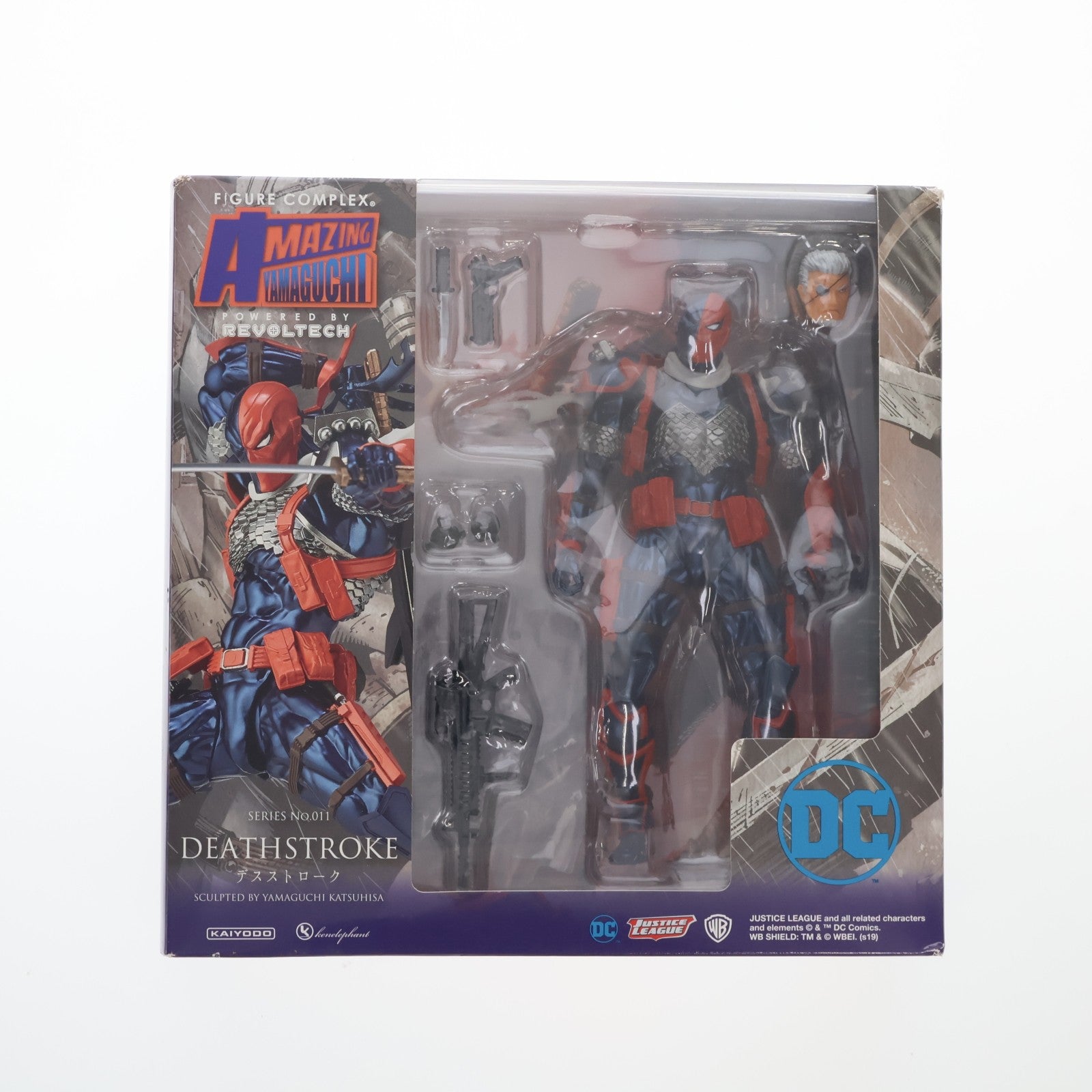 【中古即納】[FIG] フィギュアコンプレックス アメイジングヤマグチ No.011 DEATHSTROKE(デスストローク) DCコミックス 完成品 可動フィギュア 海洋堂/ケンエレファント(20190126)