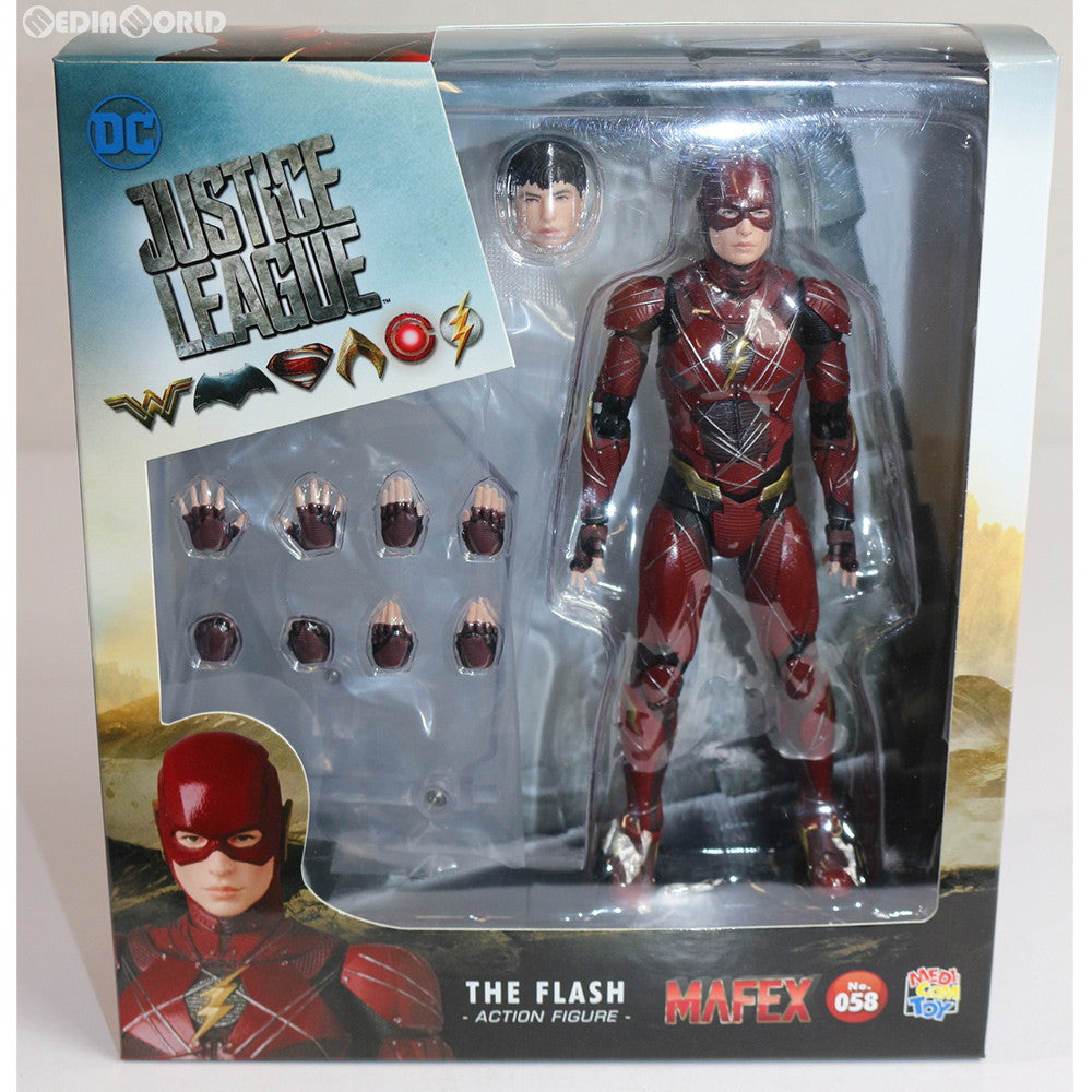 【中古即納】[FIG] マフェックス No.058 MAFEX FLASH(フラッシュ) JUSTICE LEAGUE(ジャスティス・リーグ) 完成品 フィギュア メディコム・トイ(20180504)