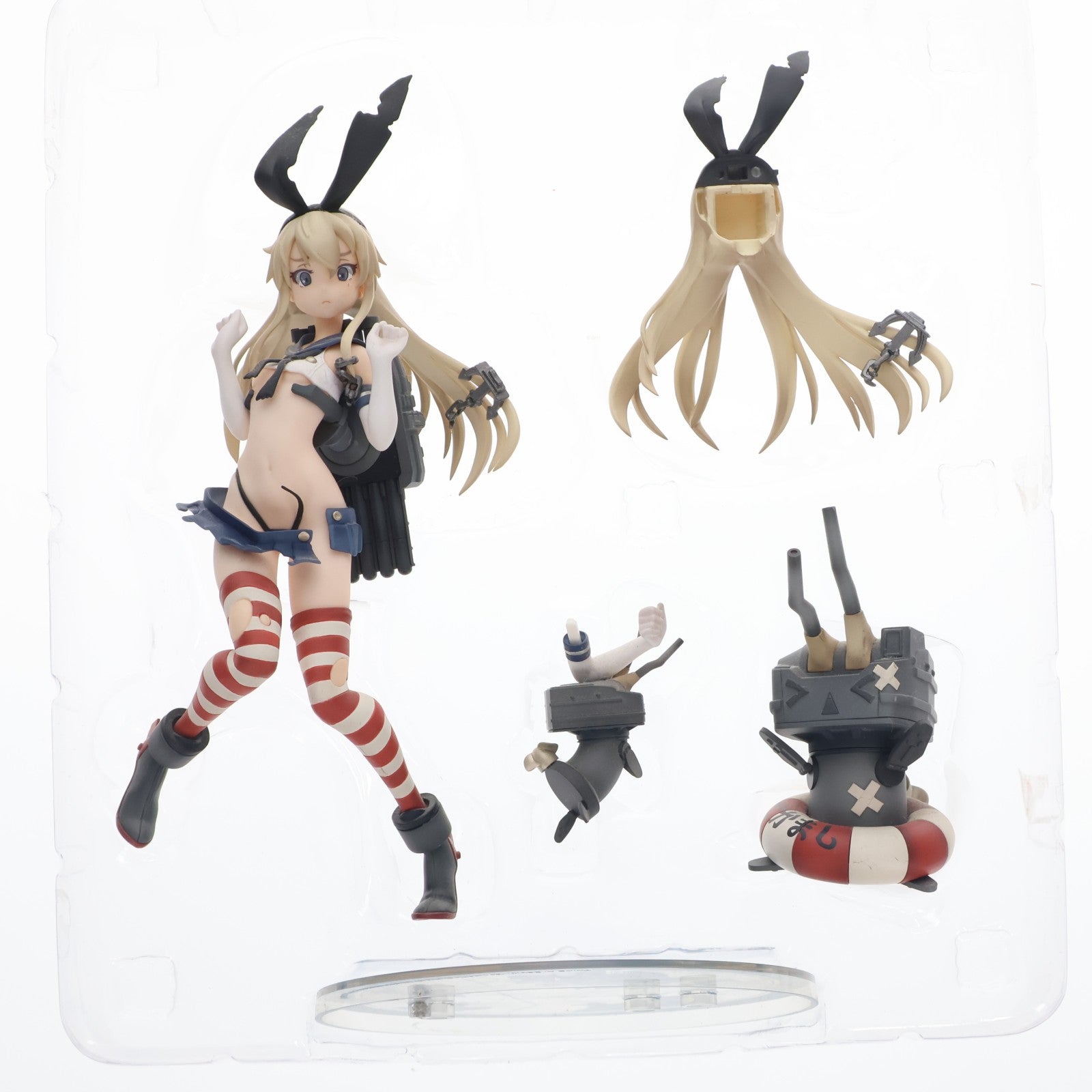 【中古即納】[FIG] 島風(しまかぜ) 中破Ver. 艦隊これくしょん -艦これ- 1/8 完成品 フィギュア キューズQ(20141022)