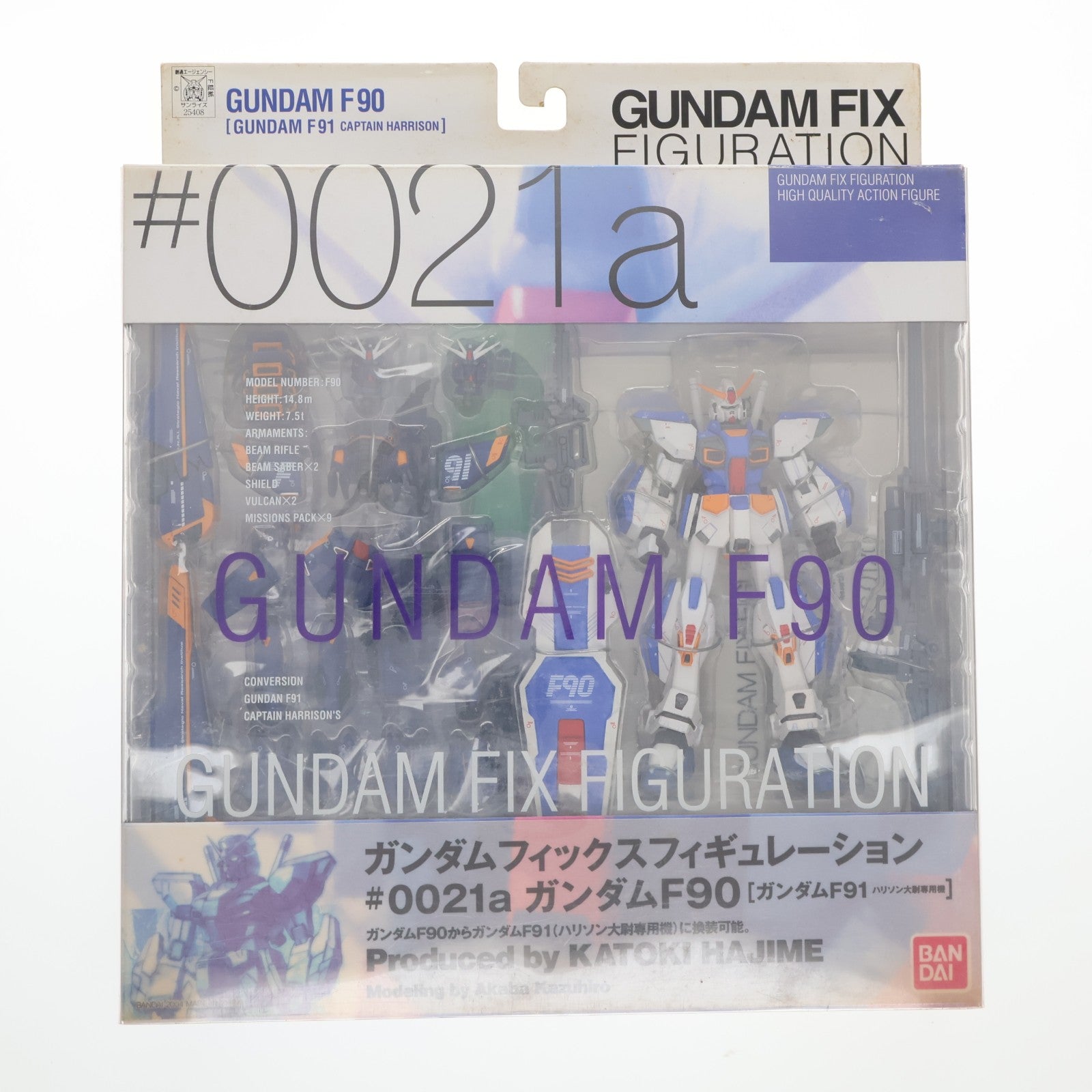 【中古即納】[FIG] GUNDAM FIX FIGURATION #0021a ガンダムF90 機動戦士ガンダムF90 完成品 可動フィギュア バンダイ(20040829)