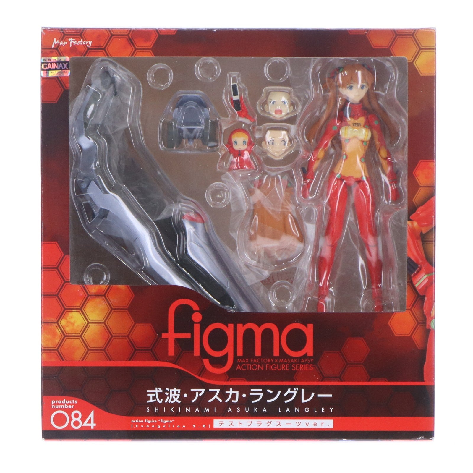 【中古即納】[FIG] figma(フィグマ) 084 式波・アスカ・ラングレー テストプラグスーツver. ヱヴァンゲリヲン新劇場版:破 完成品 可動フィギュア マックスファクトリー(20110127)