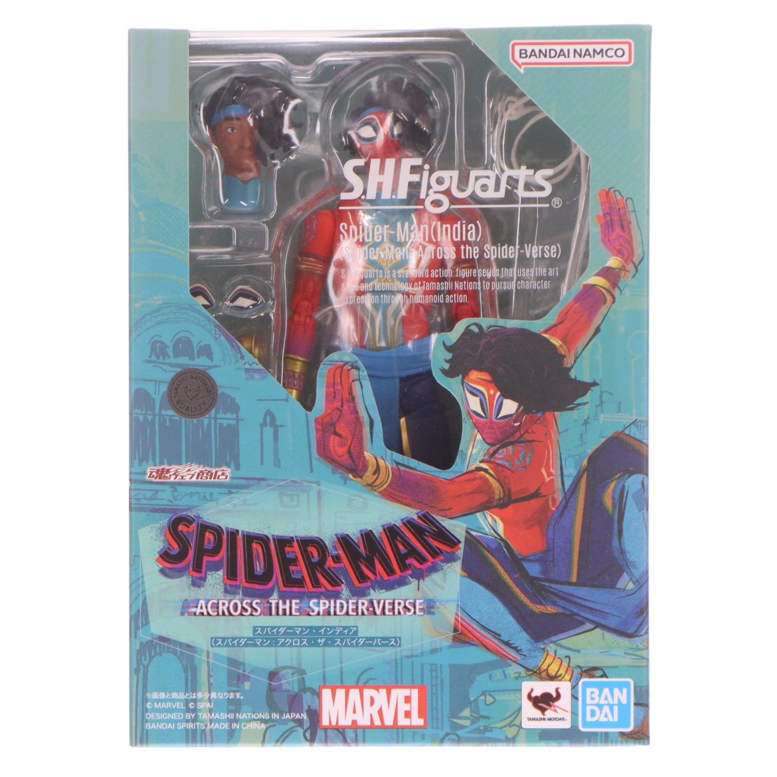 【中古即納】[FIG] 魂ウェブ商店限定 S.H.Figuarts(フィギュアーツ) スパイダーマン・インディア スパイダーマン アクロス・ザ・スパイダーバース 完成品 可動フィギュア バンダイスピリッツ(20241223)