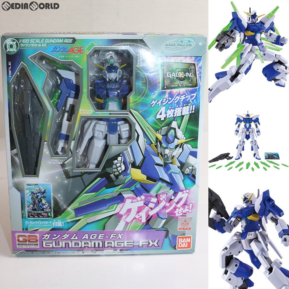 【中古即納】[FIG] ゲイジングビルダーシリーズ ガンダムAGE-FX ガンダムAGE(エイジ) 完成品 可動フィギュア バンダイ(20120731)