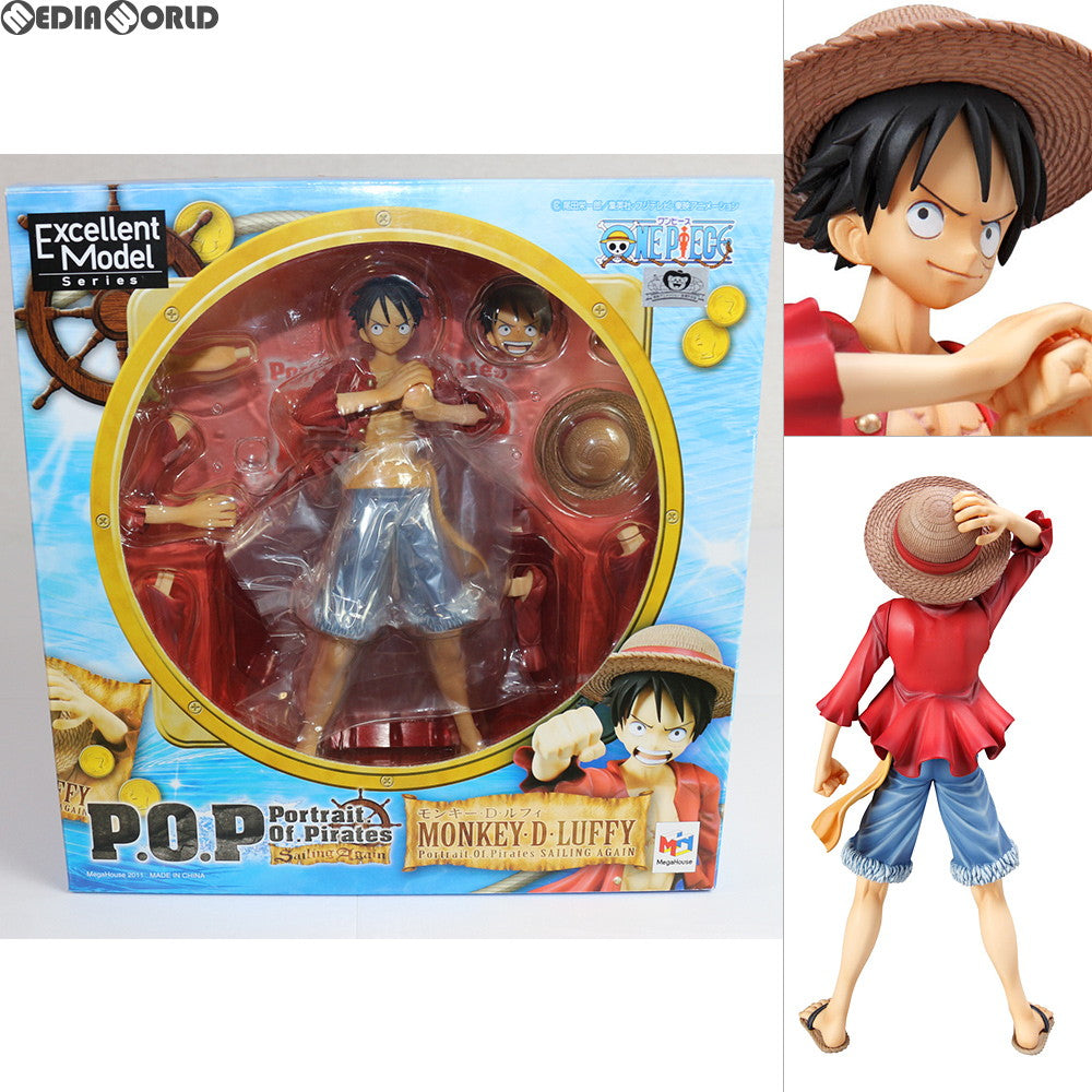 【中古即納】[FIG] Portrait.Of.Pirates P.O.P Sailing Again モンキー・D・ルフィ ONE PIECE(ワンピース) 1/8 完成品 フィギュア メガハウス(20111224)