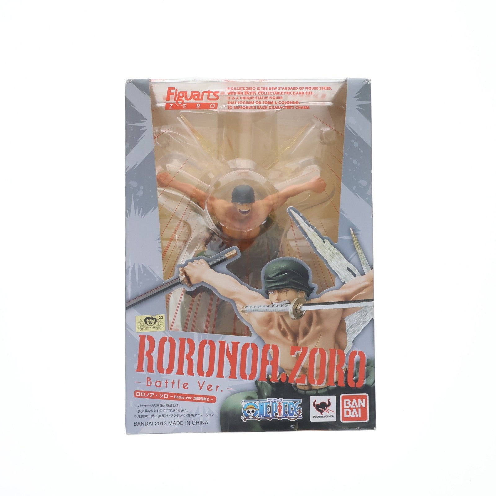 【中古即納】[FIG] (再販) フィギュアーツZERO ロロノア・ゾロ -Battle Ver.煉獄鬼斬り- ONE PIECE(ワンピース) 新世界編 完成品 フィギュア バンダイ(20150515)