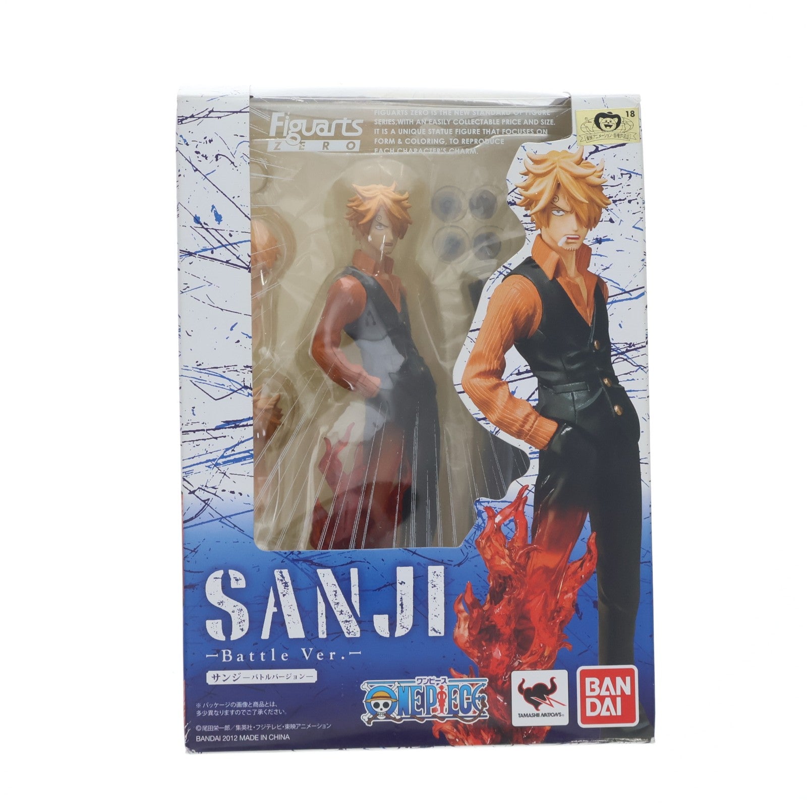 【中古即納】[FIG] フィギュアーツZERO サンジ -Battle Ver.- ONE PIECE(ワンピース) 完成品 フィギュア バンダイ(20121020)