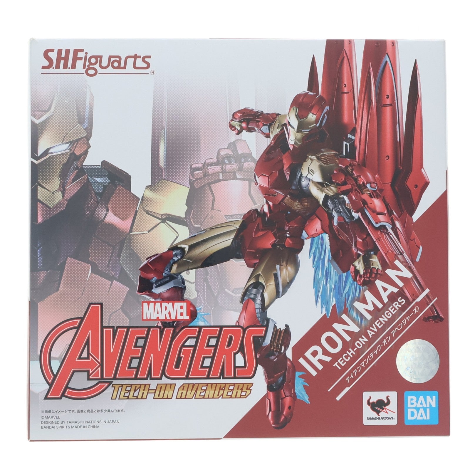 【中古即納】[FIG] S.H.Figuarts(フィギュアーツ) アイアンマン(テック・オン アベンジャーズ) TECH-ON AVENGERS 完成品 可動フィギュア バンダイスピリッツ(20211225)