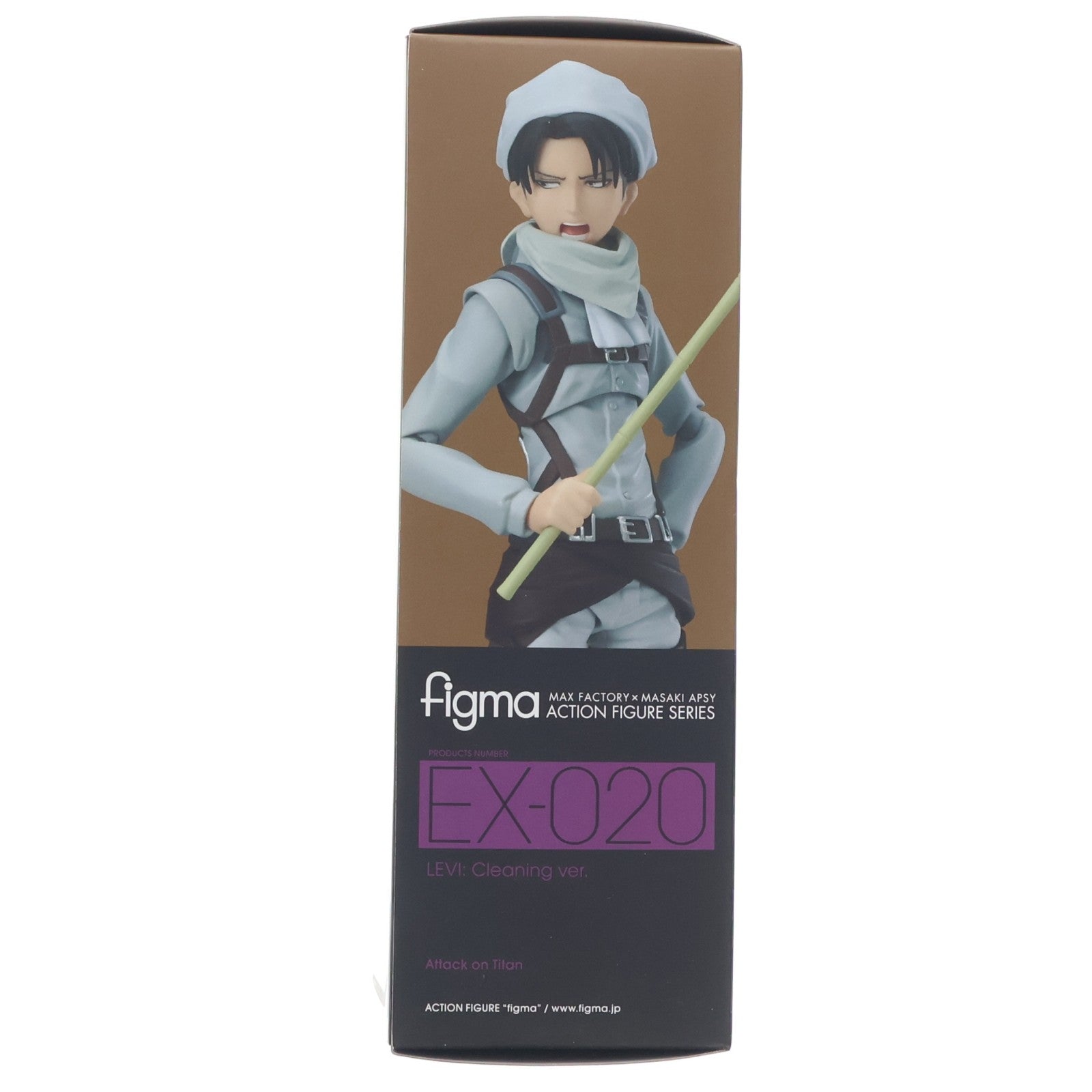 【中古即納】[FIG] figma(フィグマ) EX-020 リヴァイ お掃除ver. 進撃の巨人 完成品 可動フィギュア ワンダーフェスティバル2014夏&GOODSMILE ONLINE SHOP限定 マックスファクトリー(20140727)
