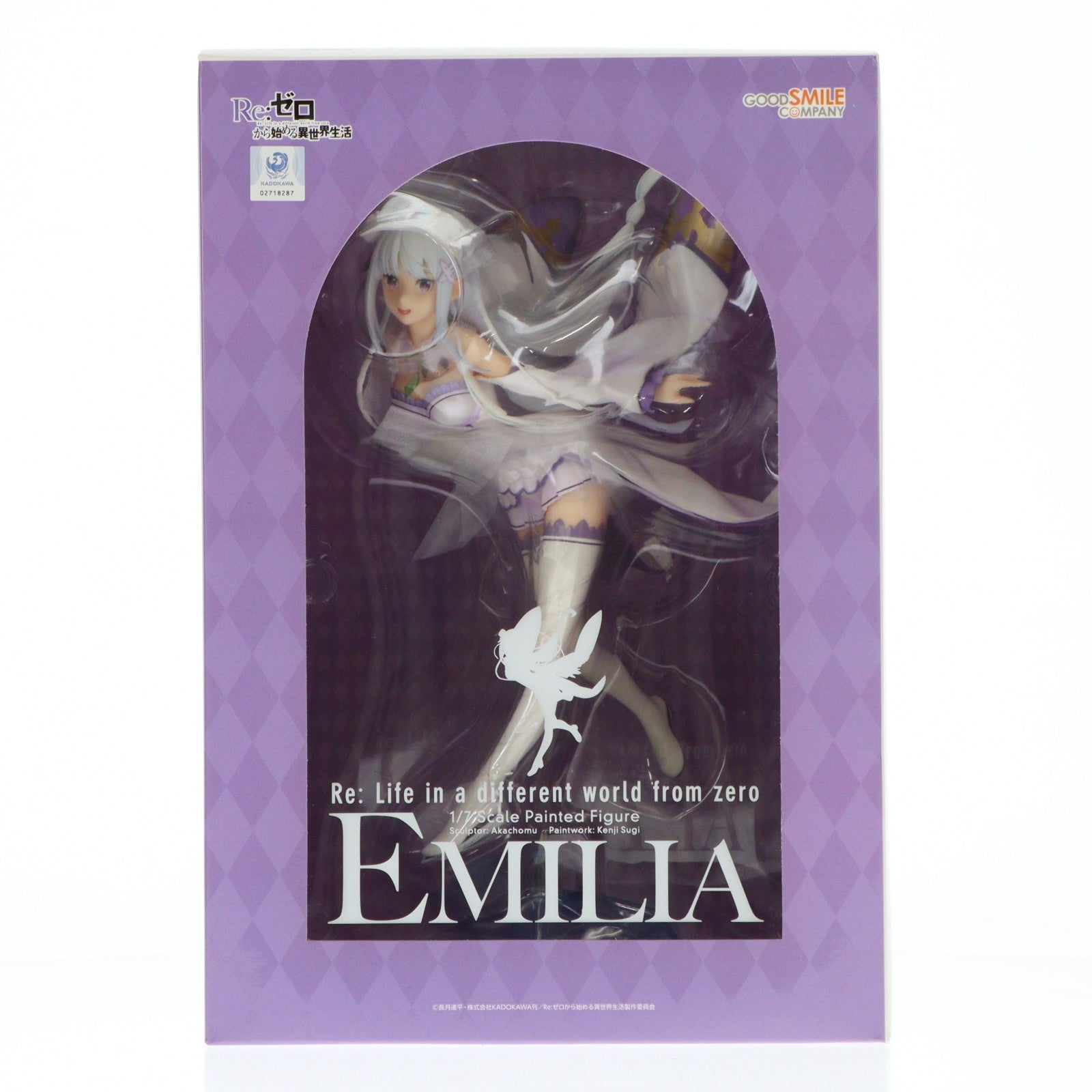 【中古即納】[FIG] エミリア Re:ゼロから始める異世界生活 1/7 完成品 フィギュア グッドスマイルカンパニー(20190609)