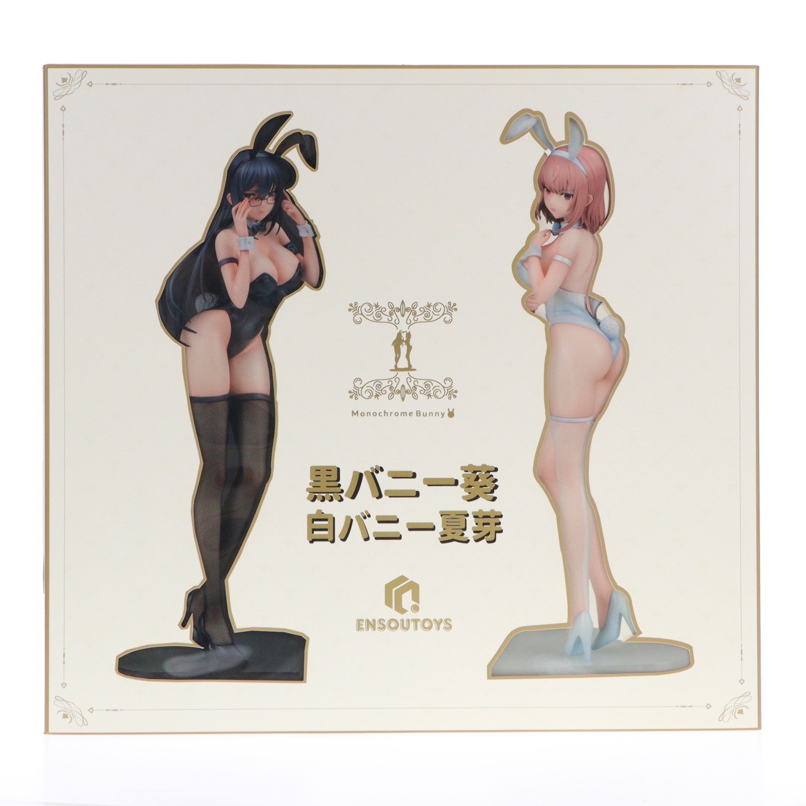 【中古即納】[FIG] 黒バニー葵&白バニー夏芽 2体セット イコモチ オリジナルキャラクター 1/6 完成品 フィギュア ENSOUTOYS(エンソウトイズ)(20230709)