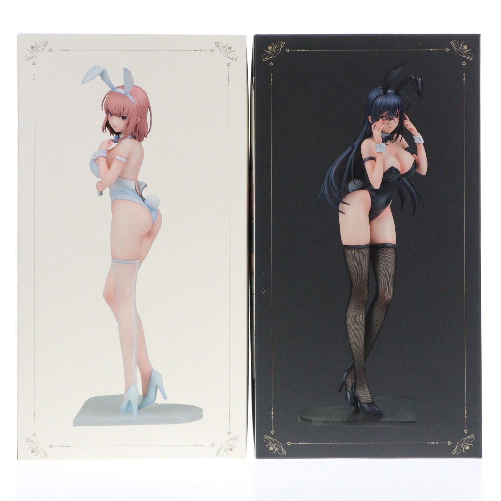 【中古即納】[FIG] 黒バニー葵&白バニー夏芽 2体セット イコモチ オリジナルキャラクター 1/6 完成品 フィギュア ENSOUTOYS(エンソウトイズ)(20230709)