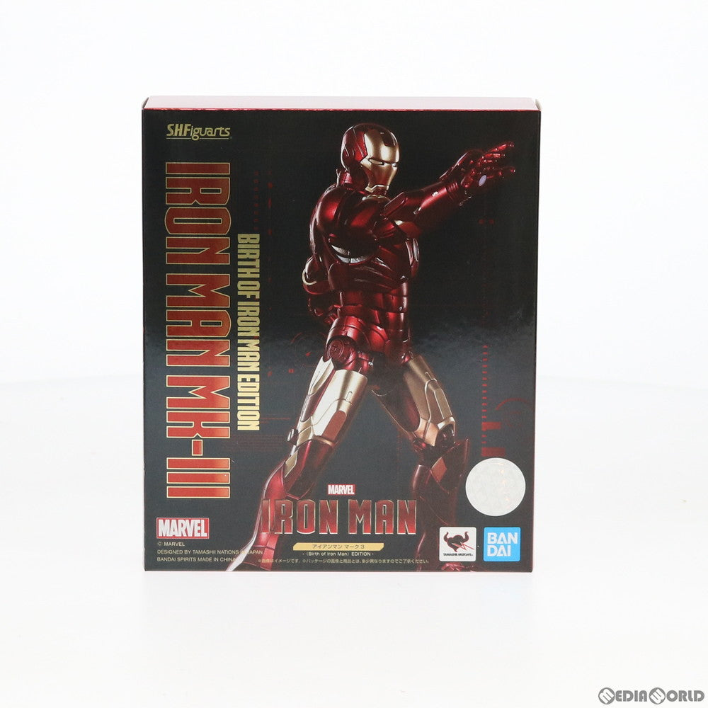 【中古即納】[FIG] 魂ウェブ商店限定 S.H.Figuarts(フィギュアーツ) アイアンマン マーク3 (Birth of Iron Man) EDITION- アイアンマン 完成品 可動フィギュア バンダイスピリッツ(20200702)