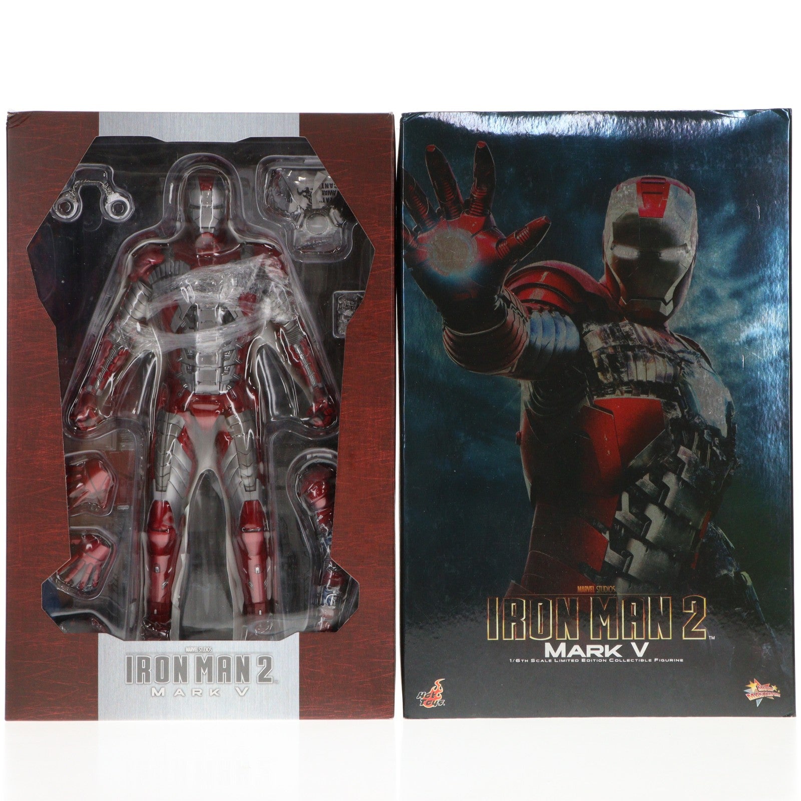 【中古即納】[FIG] ムービー・マスターピース アイアンマン・マーク5 アイアンマン2 1/6 完成品 可動フィギュア(MM#145) ホットトイズ(20110916)