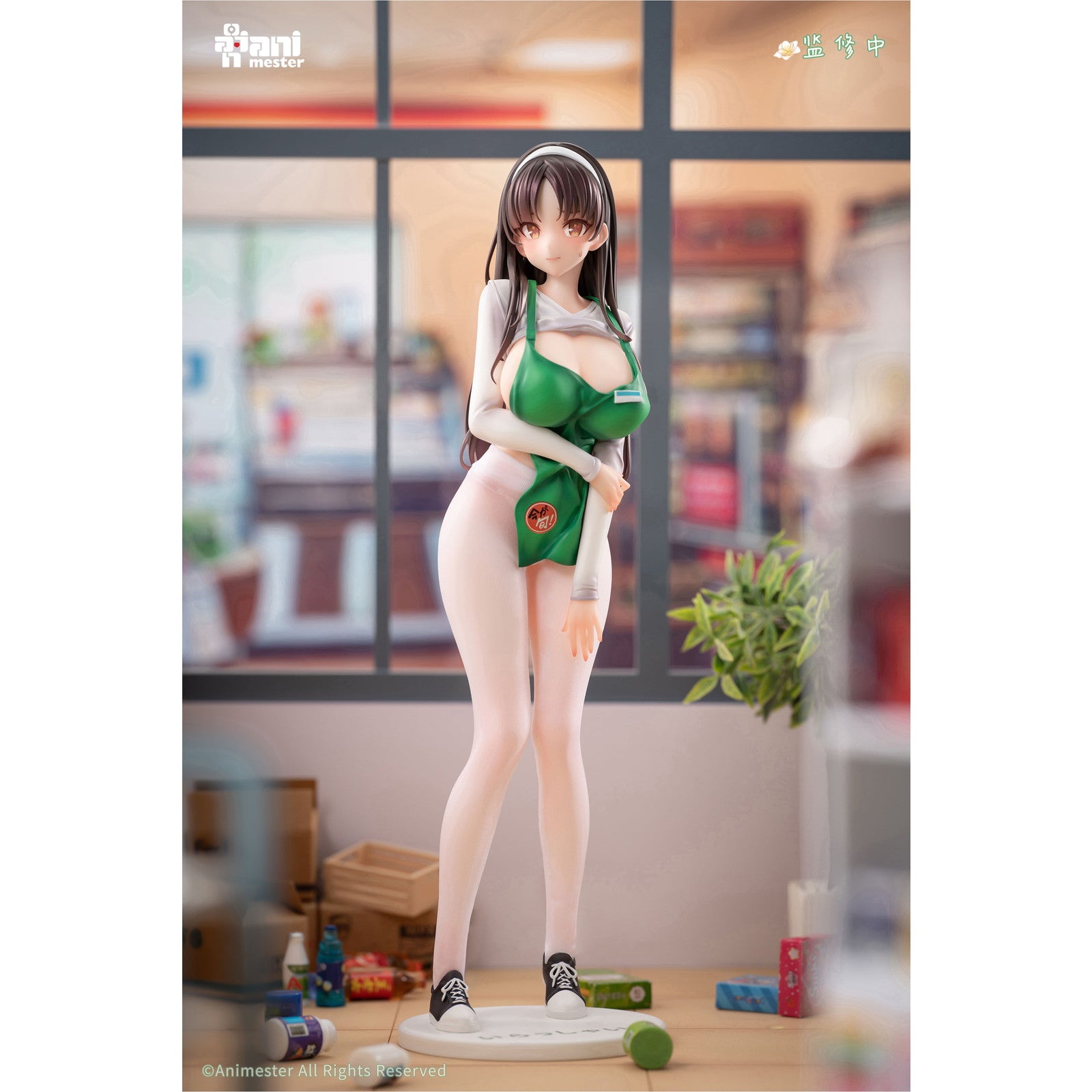 【中古即納】[FIG] 表情パーツ&スニーカー付属 初回営業!花宮茉莉(はなみやまり) 優しい店員さん 1/6 完成品 フィギュア AniMester(アニメスター)(20260531)
