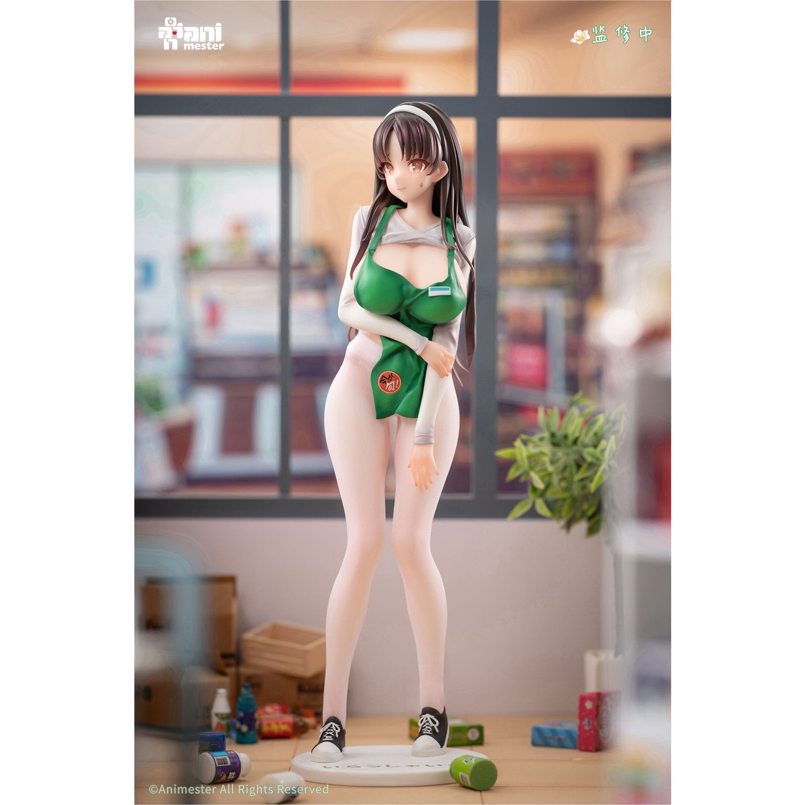 【中古即納】[FIG] 表情パーツ&スニーカー付属 初回営業!花宮茉莉(はなみやまり) 優しい店員さん 1/6 完成品 フィギュア AniMester(アニメスター)(20260531)