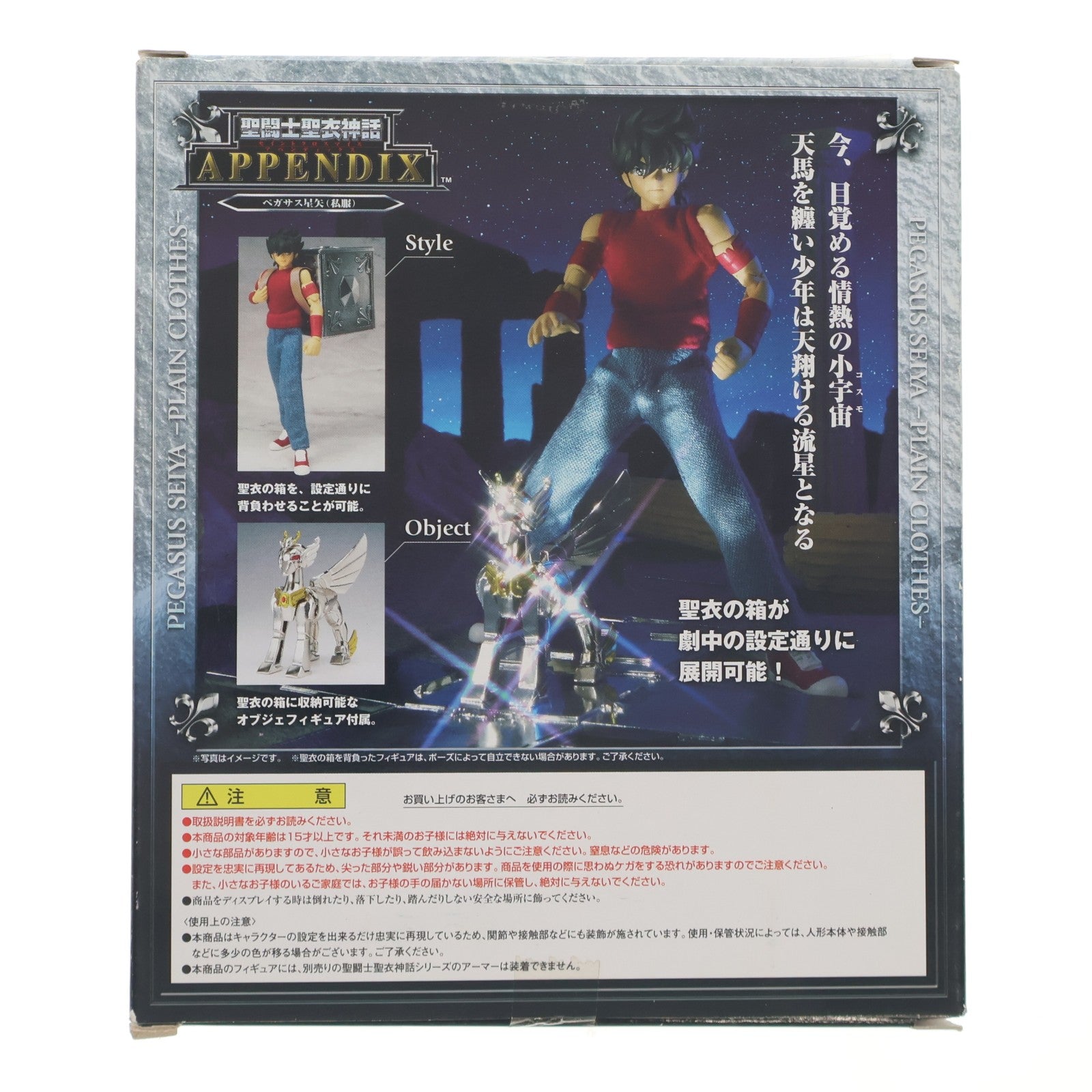 【中古即納】[FIG] 聖闘士聖衣神話APPENDIX ペガサス星矢(私服) 聖闘士星矢 完成品 可動フィギュア バンダイ(20071123)