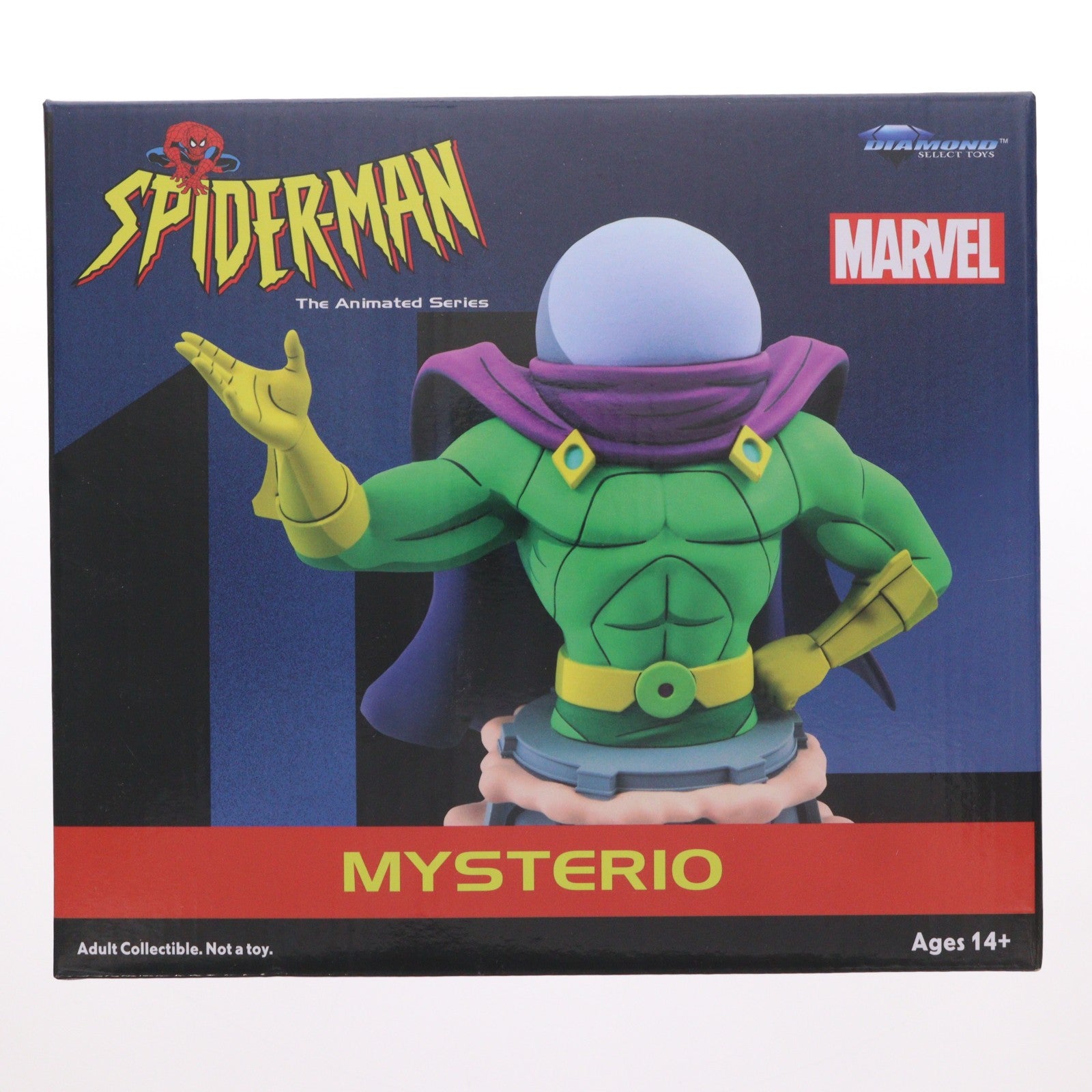 【中古即納】[FIG] ミステリオ バスト スパイダーマン アニメイテッド 完成品 フィギュア ダイアモンドセレクト(20211031)