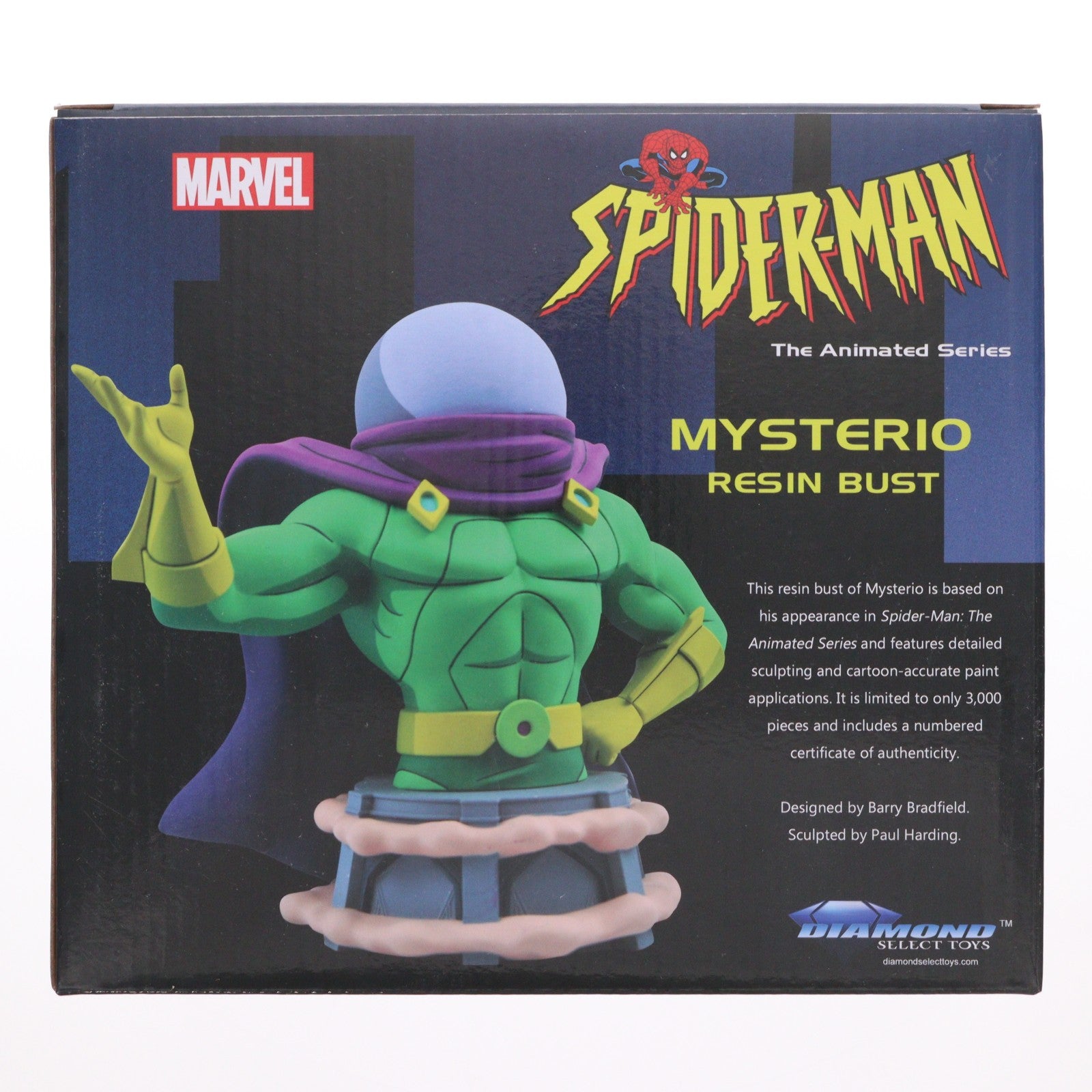【中古即納】[FIG] ミステリオ バスト スパイダーマン アニメイテッド 完成品 フィギュア ダイアモンドセレクト(20211031)