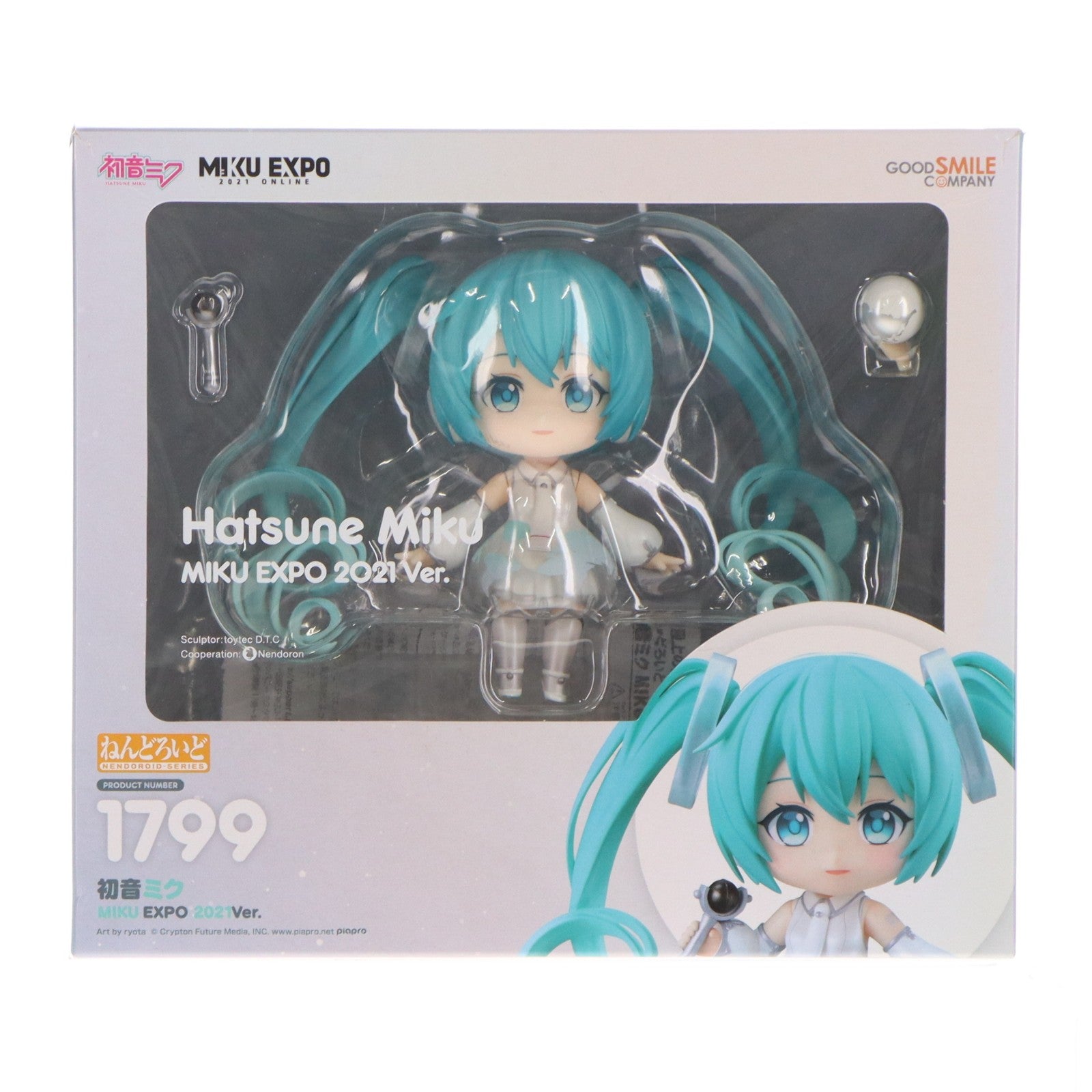 【中古即納】[FIG] GOODSMILE ONLINE SHOP限定 ねんどろいど 1799 初音ミク MIKU EXPO 2021Ver. キャラクター・ボーカル・シリーズ 01 初音ミク 完成品 可動フィギュア グッドスマイルカンパニー(20220930)
