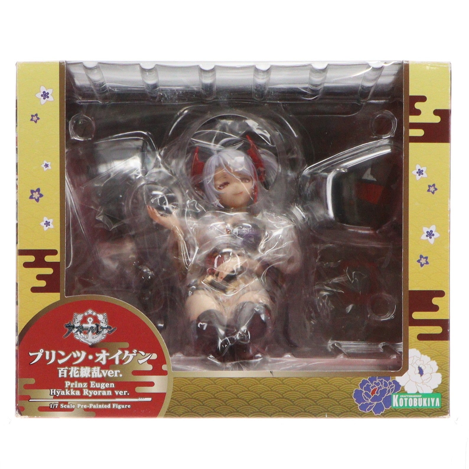 【中古即納】[FIG] コトブキヤショップ限定 プリンツ・オイゲン(百花繚乱ver.) アズールレーン 1/7 完成品 フィギュア(PP771) コトブキヤ(20190630)