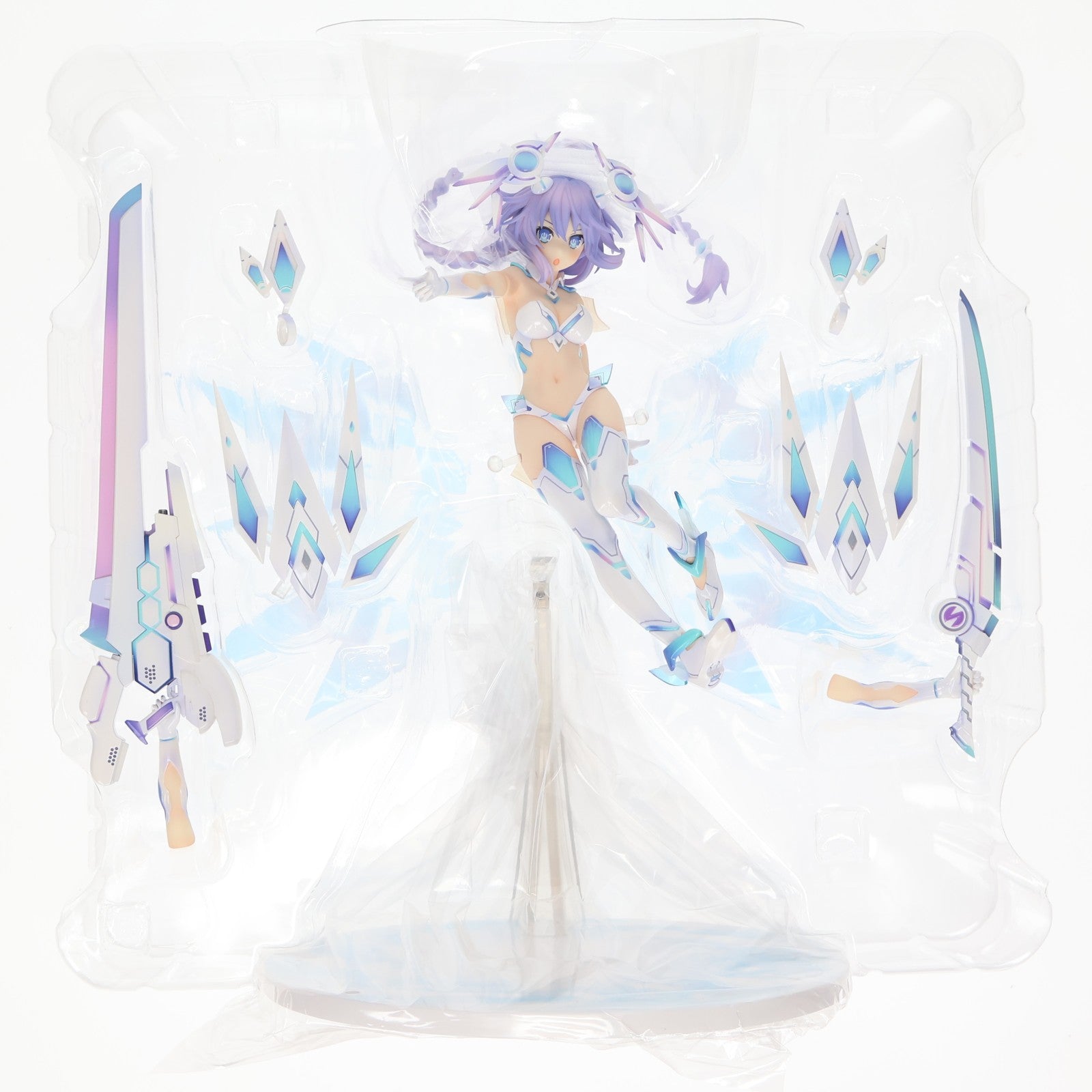 【中古即納】[FIG] Blu-ray OVA 超次元ゲイム ネプテューヌ ～ねぷのなつやすみ～(完全初回限定生産) パープルハート・ライラックCOOL 1/7 完成品 フィギュア同梱(FFXT-0005) フロンティアワークス(20201225)