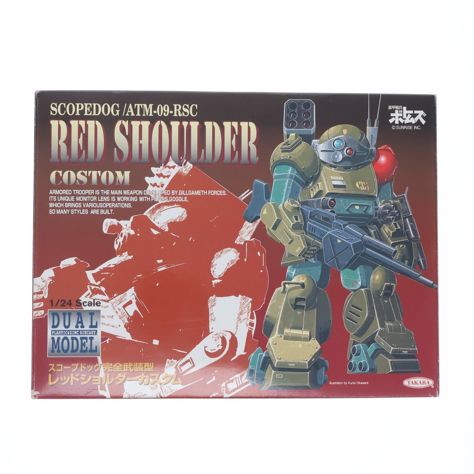 【中古即納】[FIG] デュアルモデル スコープドッグ完全武装型レッドショルダーカスタム 装甲騎兵ボトムズ 1/24 完成品 可動フィギュア タカラ(19991231)
