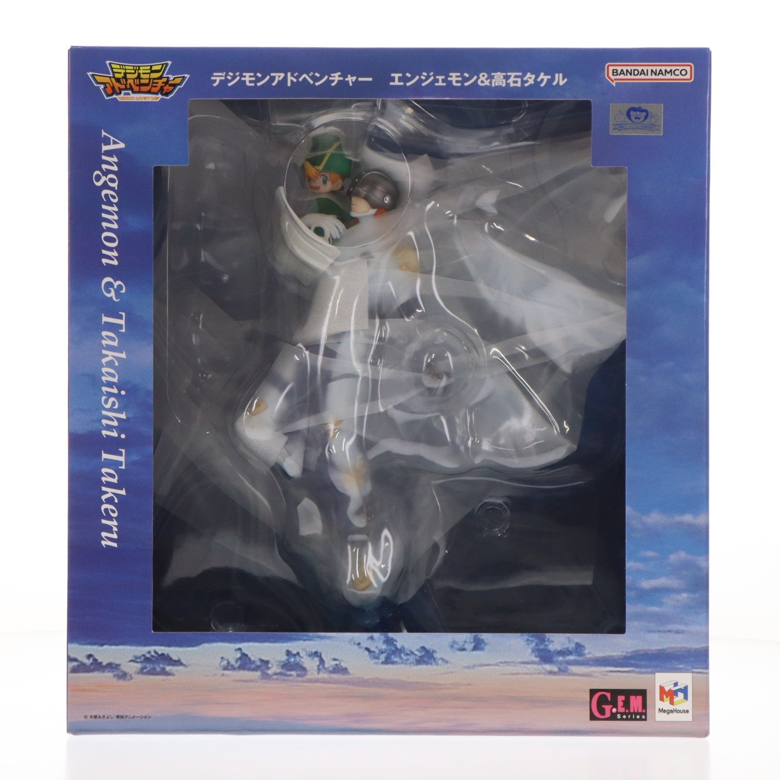 【中古即納】[FIG] (再販) G.E.M.シリーズ エンジェモン&高石タケル(たかいしたける) デジモンアドベンチャー 完成品 フィギュア プレミアムバンダイ&一部店舗&オンラインショップ限定 メガハウス(20220930)