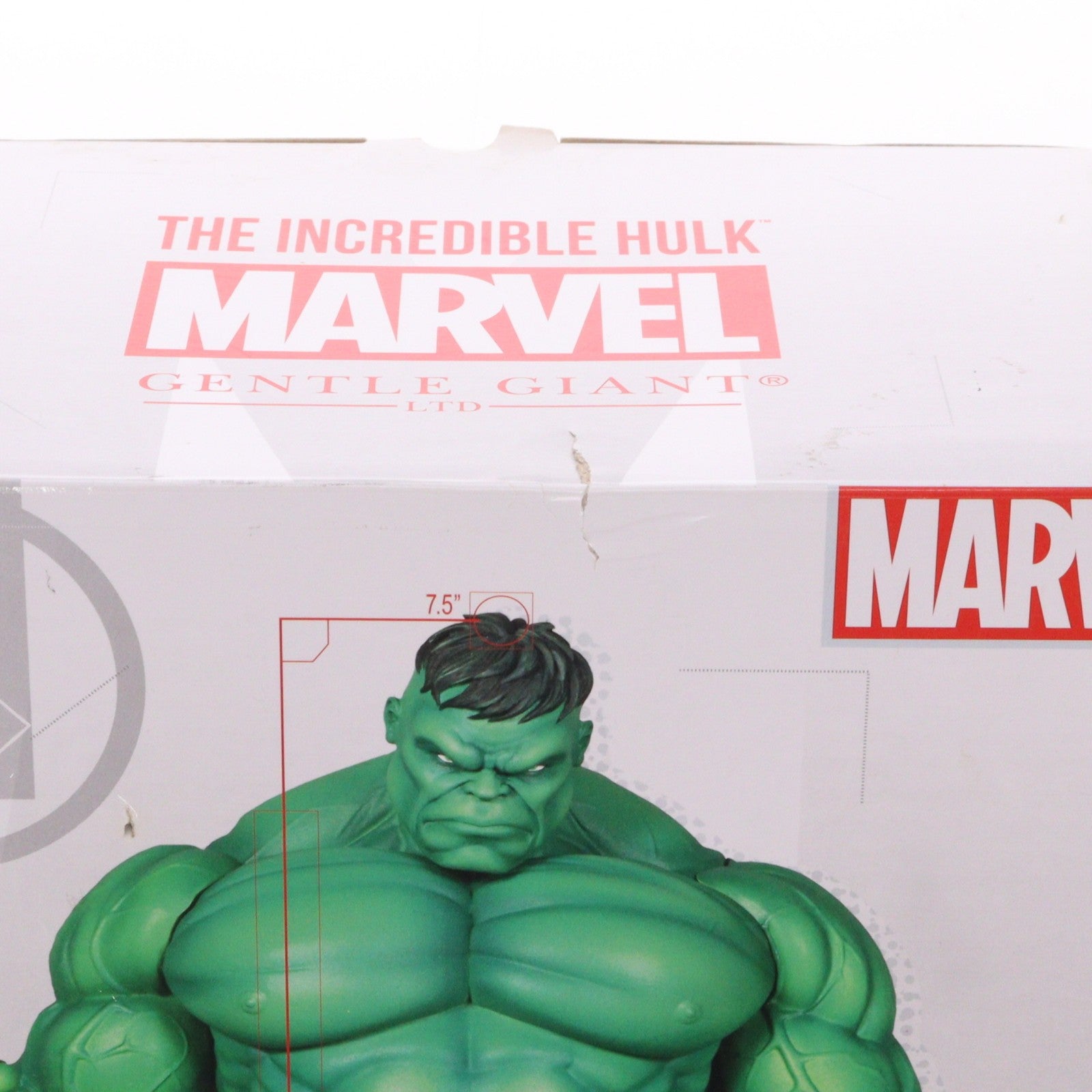 【中古即納】[FIG] マーベル・ミニバスト ハルク MARVEL COMICS(マーベル・コミック) 完成品 フィギュア(海外流通版) ジェントル・ジャイアント(20120131)