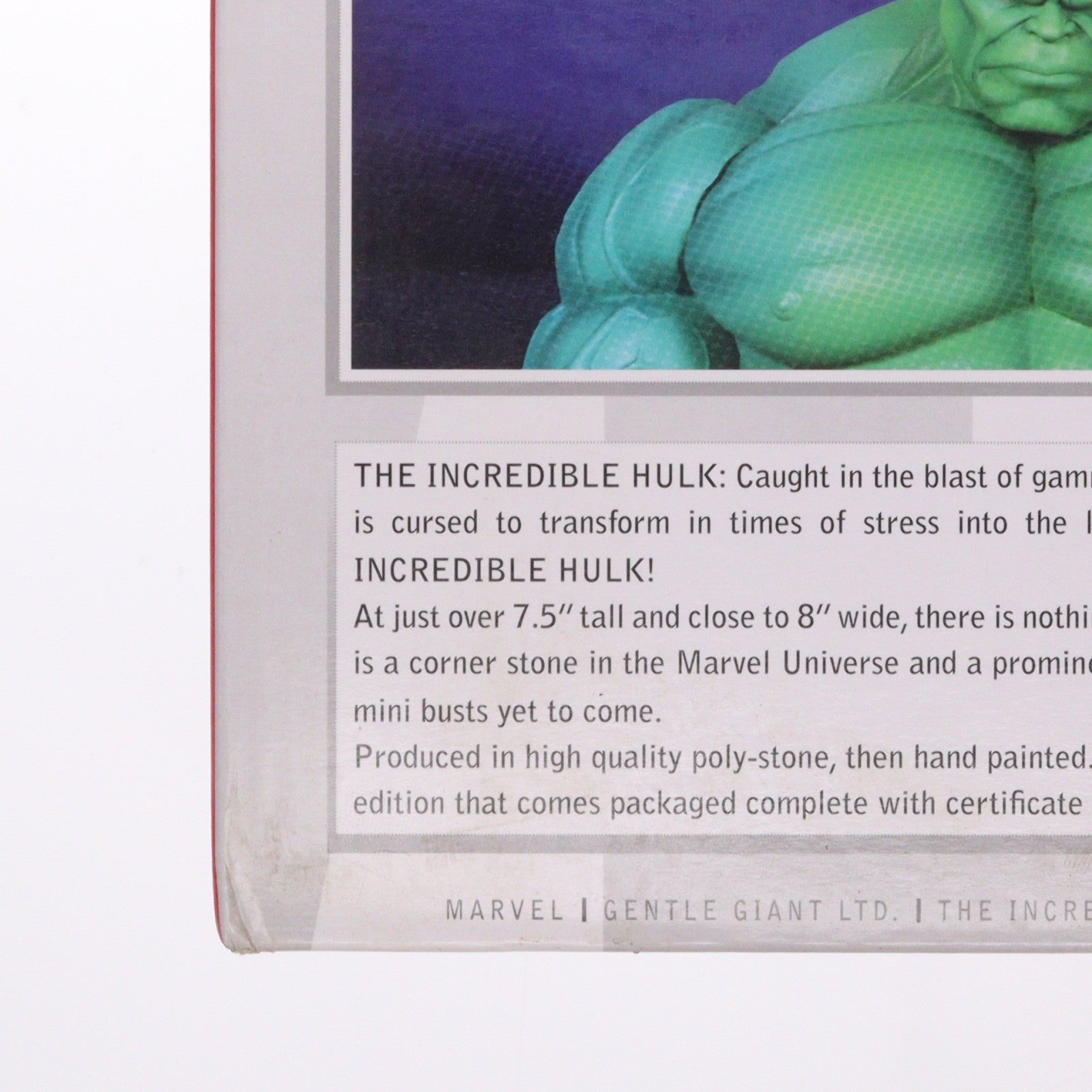 【中古即納】[FIG] マーベル・ミニバスト ハルク MARVEL COMICS(マーベル・コミック) 完成品 フィギュア(海外流通版) ジェントル・ジャイアント(20120131)