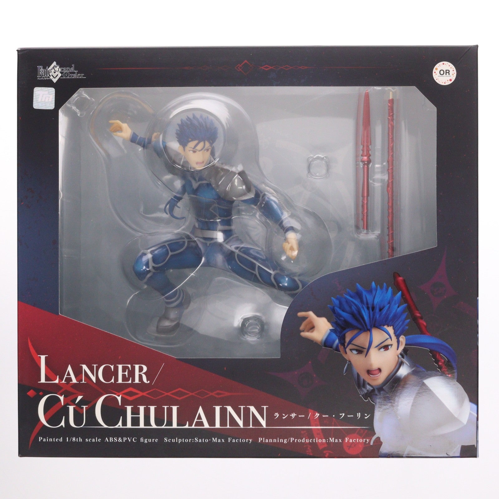【中古即納】[FIG] ランサー/クー・フーリン Fate/Grand Order(フェイト/グランドオーダー) 1/8 完成品 フィギュア オランジュ・ルージュ(20191226)