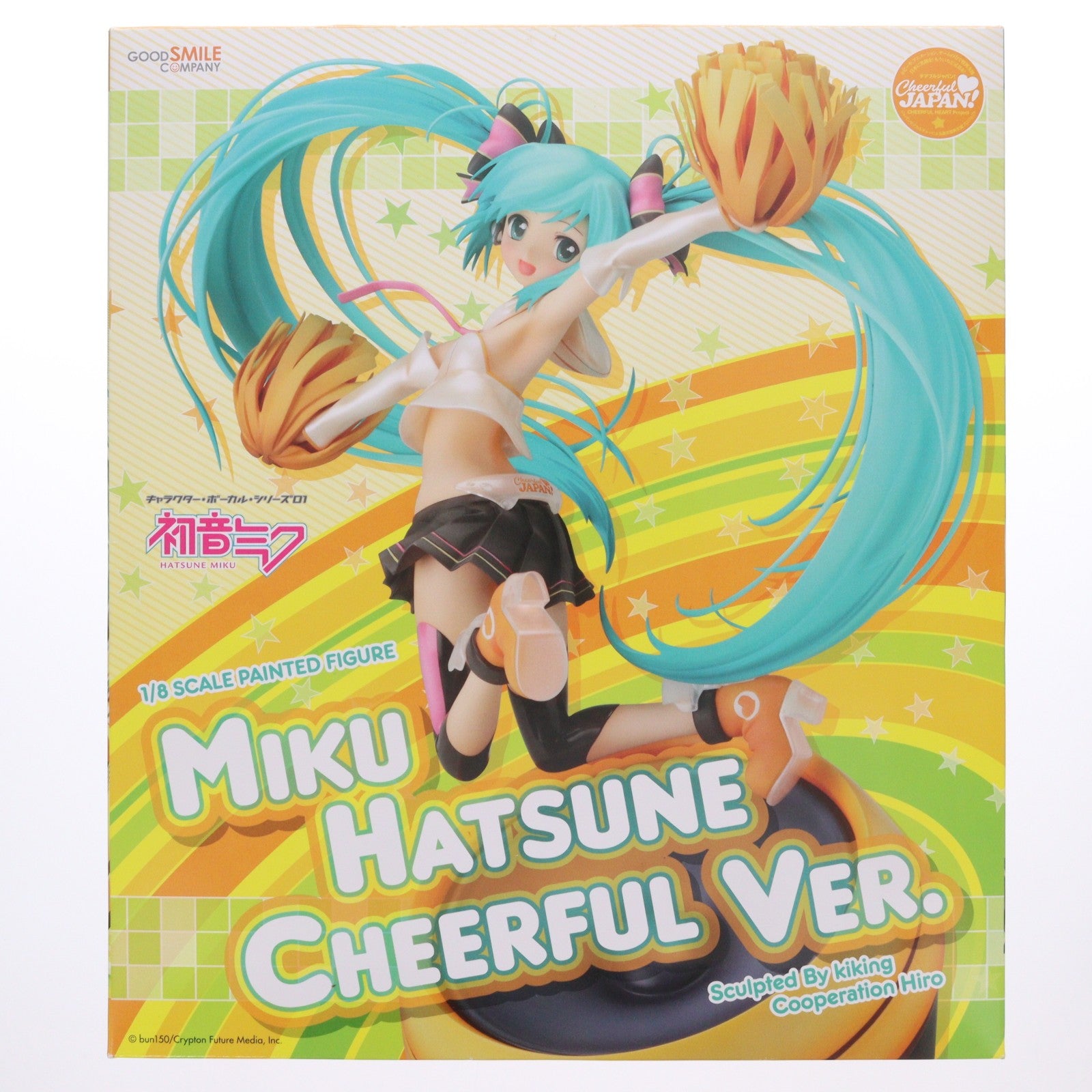 【中古即納】[FIG] 初音ミク Cheerful Ver. キャラクター・ボーカル・シリーズ 01 初音ミク 1/8 完成品 フィギュア グッドスマイルカンパニー(20120915)