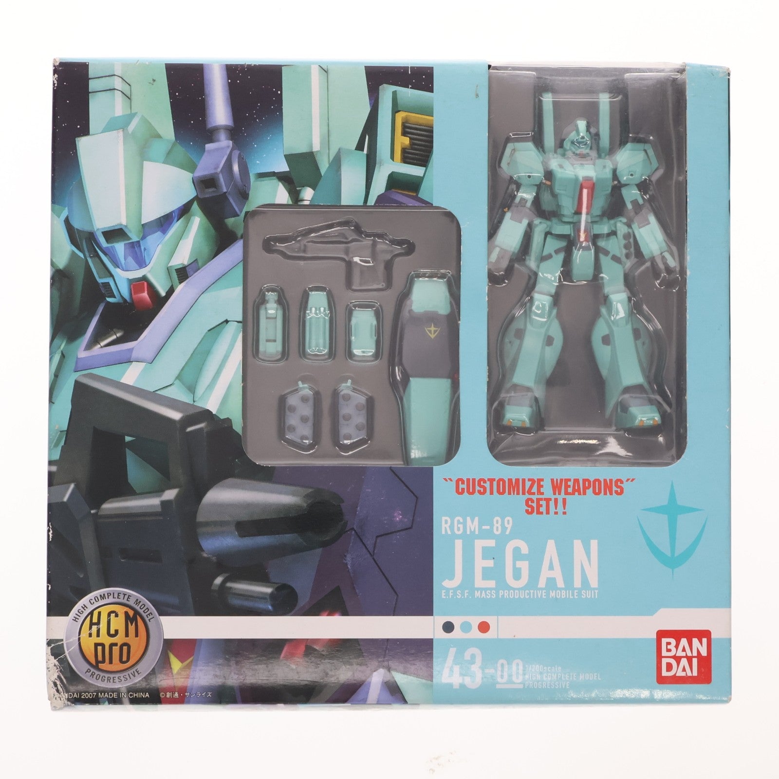 【中古即納】[FIG] HCM-Pro 43-00 RGM-89 ジェガン 機動戦士ガンダム 逆襲のシャア 1/200 完成品 可動フィギュア バンダイ(20070916)