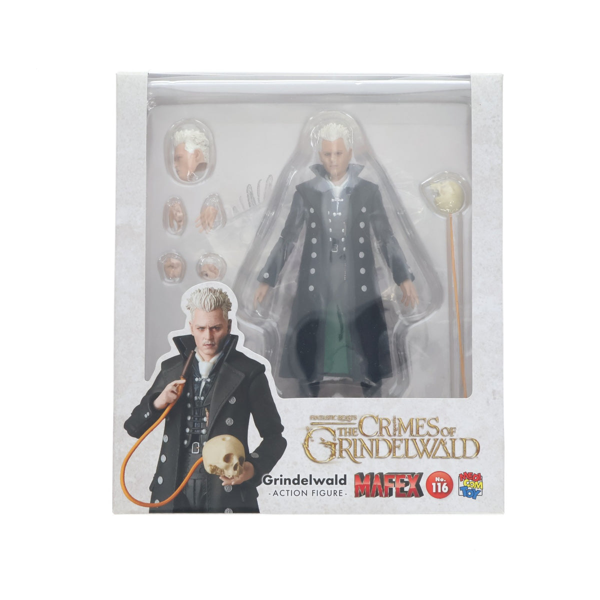 【中古即納】[FIG] マフェックス MAFEX グリンデルバルド ファンタスティック・ビーストと黒い魔法使いの誕生 完成品 可動フィギュア メディコム・トイ(20210620)