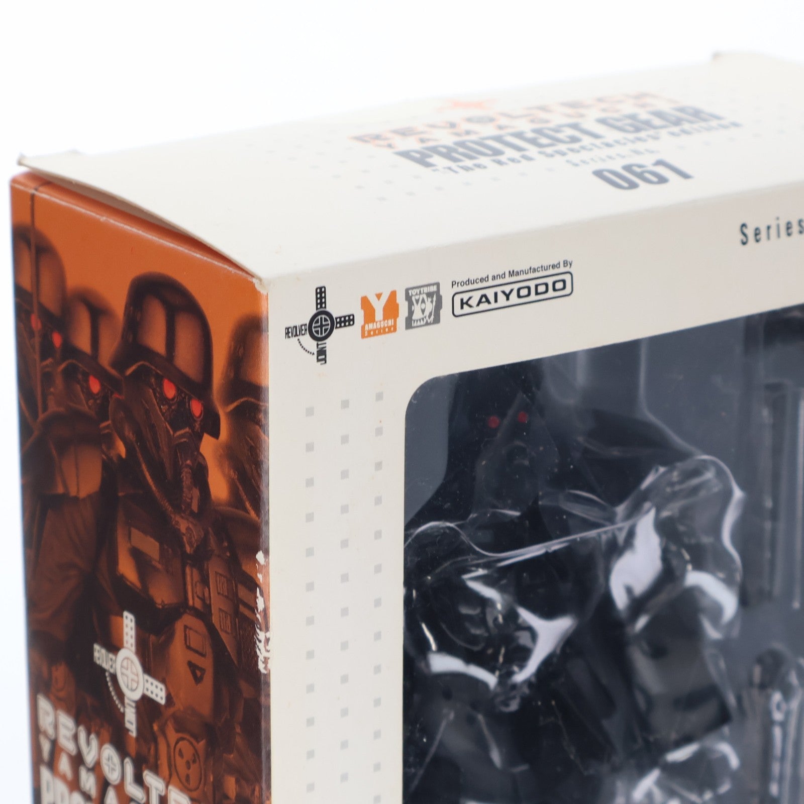 【中古即納】[FIG] リボルテックヤマグチ No.061 プロテクトギア・紅い眼鏡版 完成品 可動フィギュア 海洋堂(20080915)