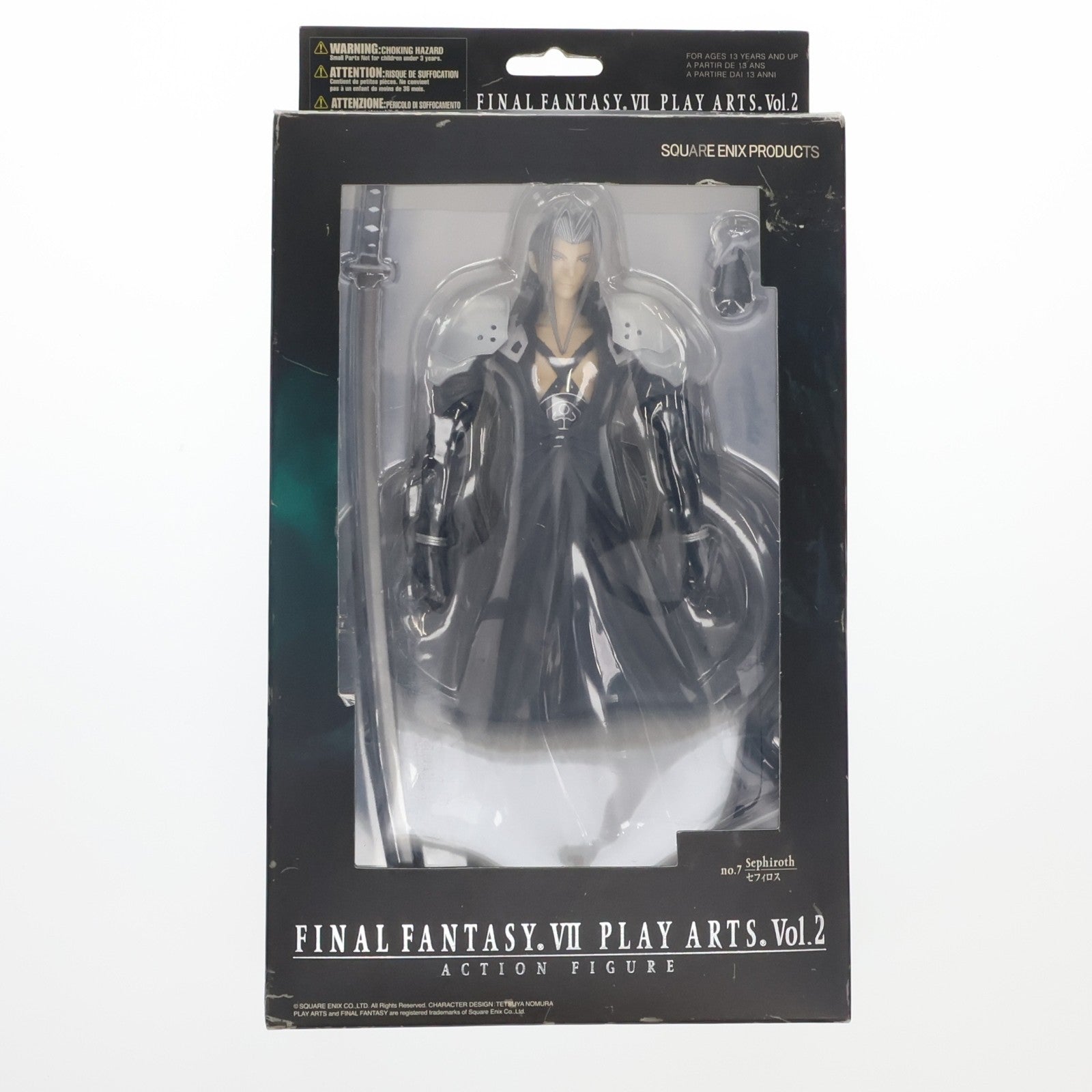 【中古即納】[FIG] PLAY ARTS(プレイアーツ) VOL.2 セフィロス FINAL FANTASY VII(ファイナルファンタジー7) 完成品 可動フィギュア スクウェア・エニックス(20080611)