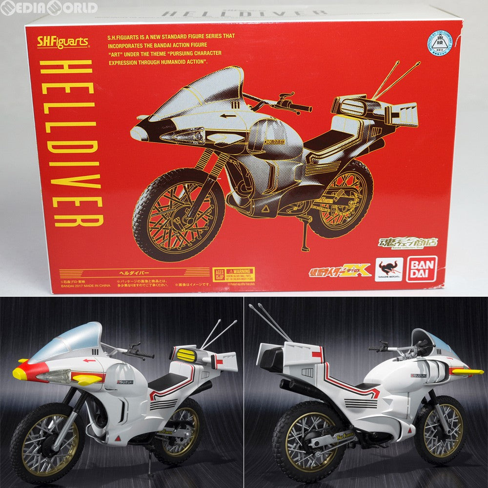 【中古即納】[FIG] 魂ウェブ商店限定 S.H.Figuarts(フィギュアーツ) ヘルダイバー 仮面ライダースペシャル 10号誕生!仮面ライダー全員集合!! 完成品 可動フィギュア バンダイ(20171031)