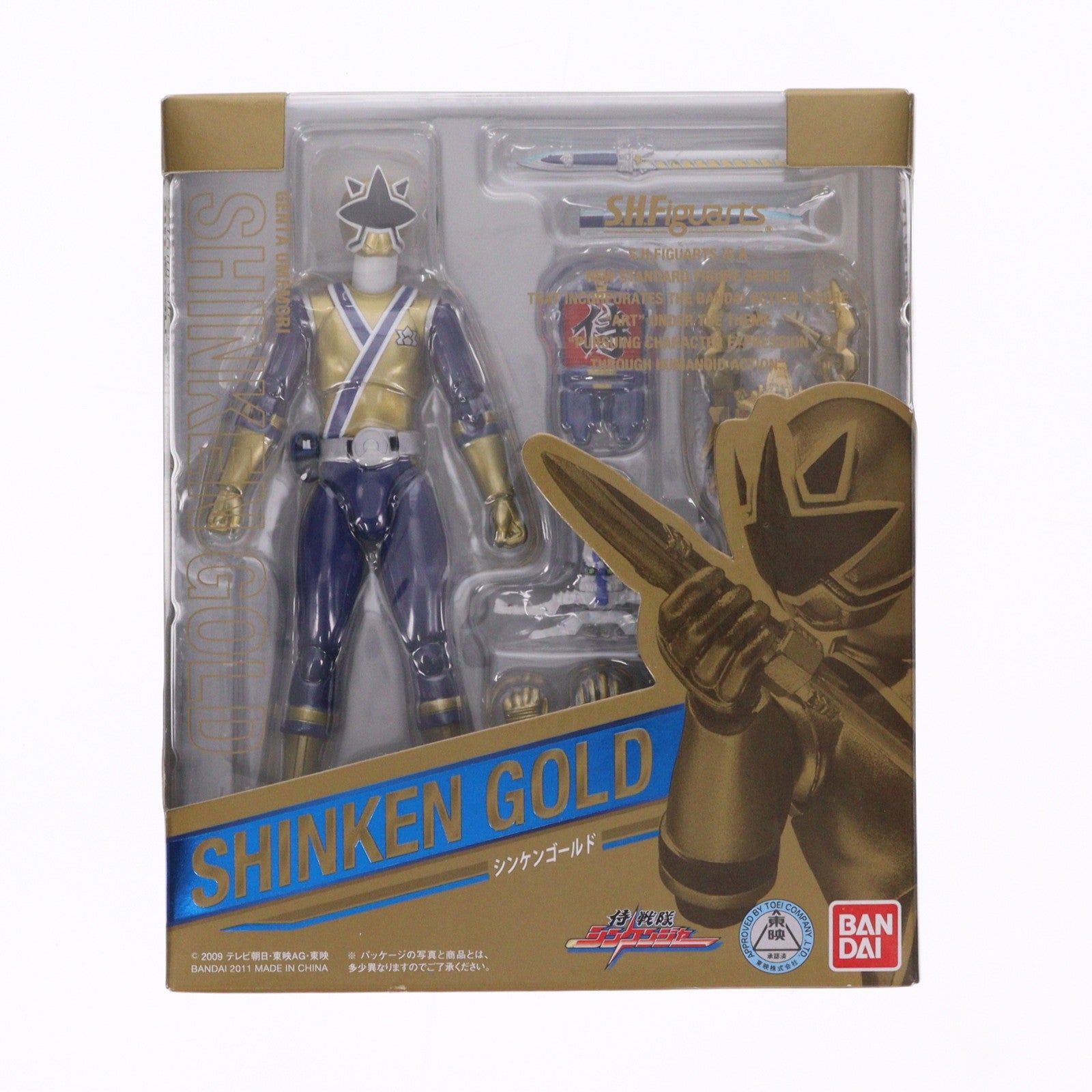 【中古即納】[FIG] S.H.Figuarts(フィギュアーツ) シンケンゴールド 侍戦隊シンケンジャー 完成品 可動フィギュア バンダイ(20110326)