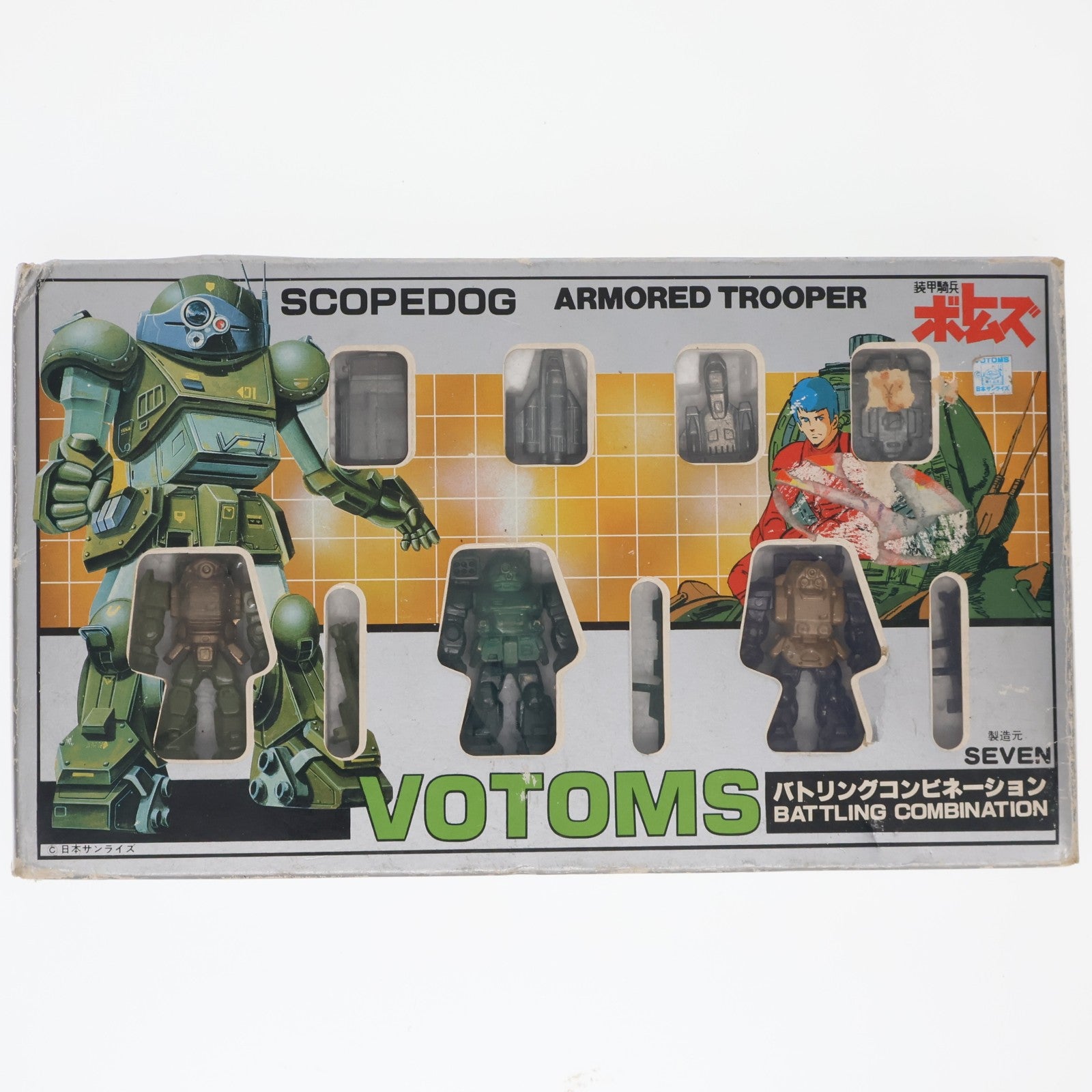 【中古即納】[FIG] 装甲騎兵ボトムズ バトリングコンビネーション 完成品 フィギュア ポエム/セブン(19831231)