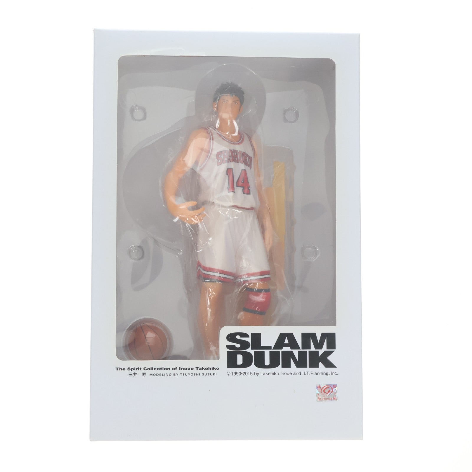 【中古即納】[FIG] The Spirit Collection of Inoue Takehiko SLAM DUNK(スラムダンク) 三井寿(みついひさし) 白ユニフォームVer. 完成品 フィギュア エムアイシー(20160430)