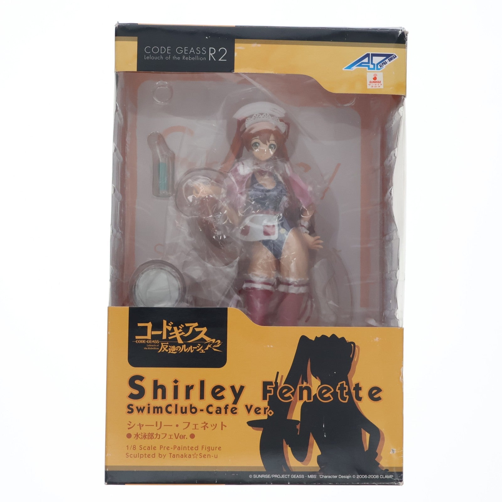 【中古即納】[FIG] シャーリー・フェネット 水泳部カフェVer. コードギアス 反逆のルルーシュR2 1/8 完成品 フィギュア アルファオメガ(20090127)
