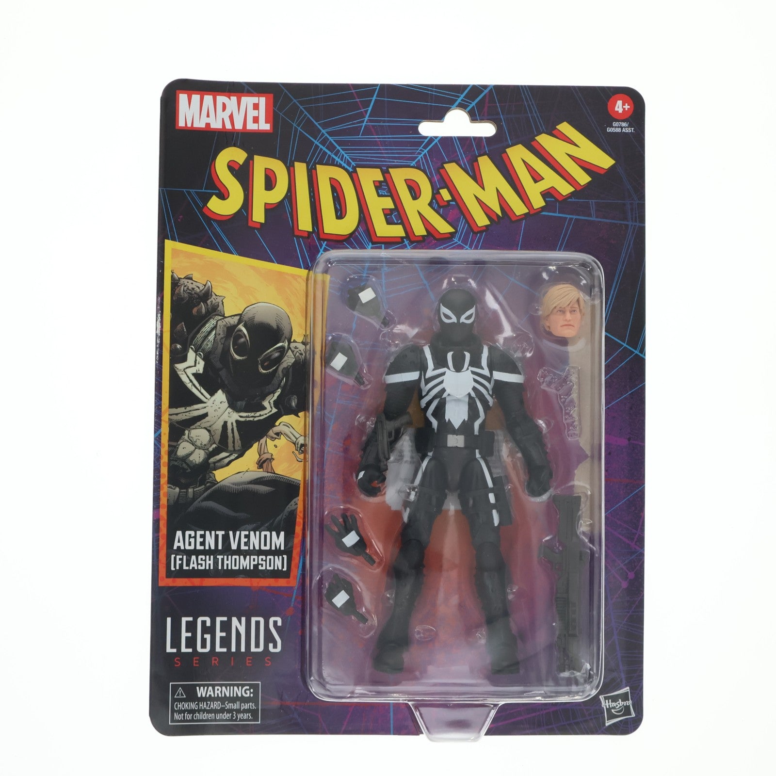 【中古即納】[FIG] マーベル・レジェンドCLASSIC スパイダーマンシリーズ フラッシュ・トンプソン/エージェント・ヴェノム[コミック] 完成品 6インチ・アクションフィギュア(海外流通版) ハズブロ(20250228)