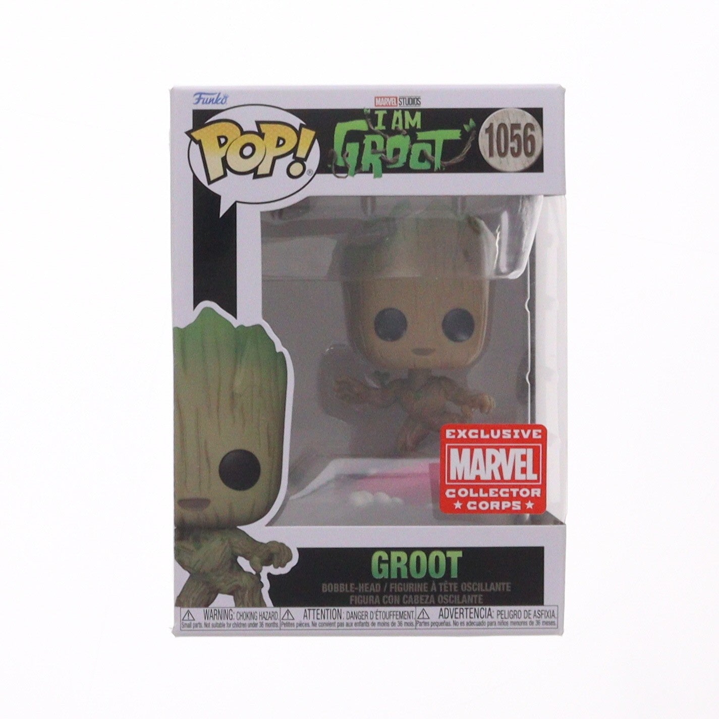 【中古即納】[FIG] Marvel Collector Corps限定 POP! 1056 グルート アイ・アム・グルート 完成品 フィギュア FUNKO(ファンコ)(20221231)