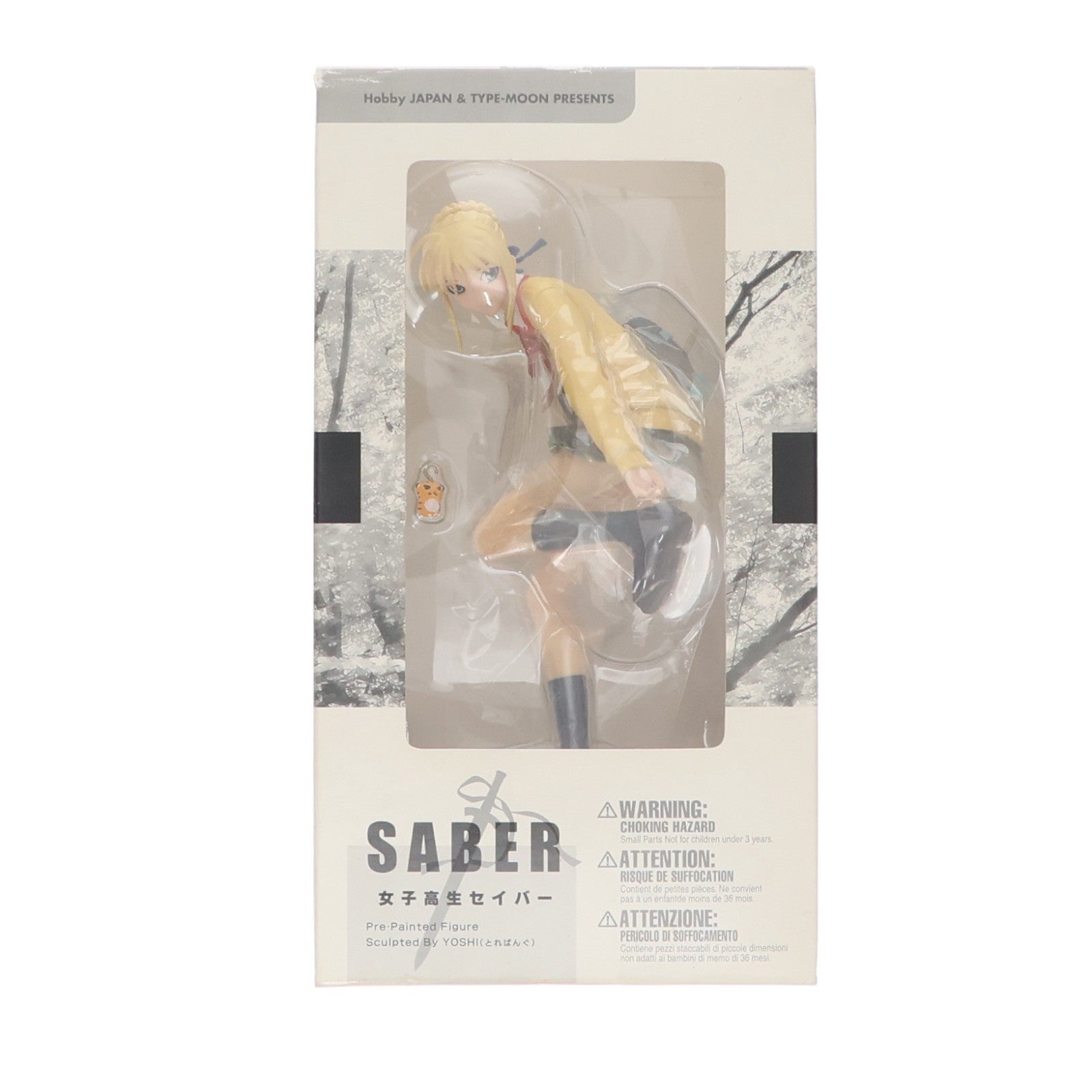 【中古即納】[FIG] ホビージャパン誌上通販限定 女子高生セイバー Fate/stay night(フェイト/ステイナイト) 1/8 完成品 フィギュア ホビージャパン(20070809)